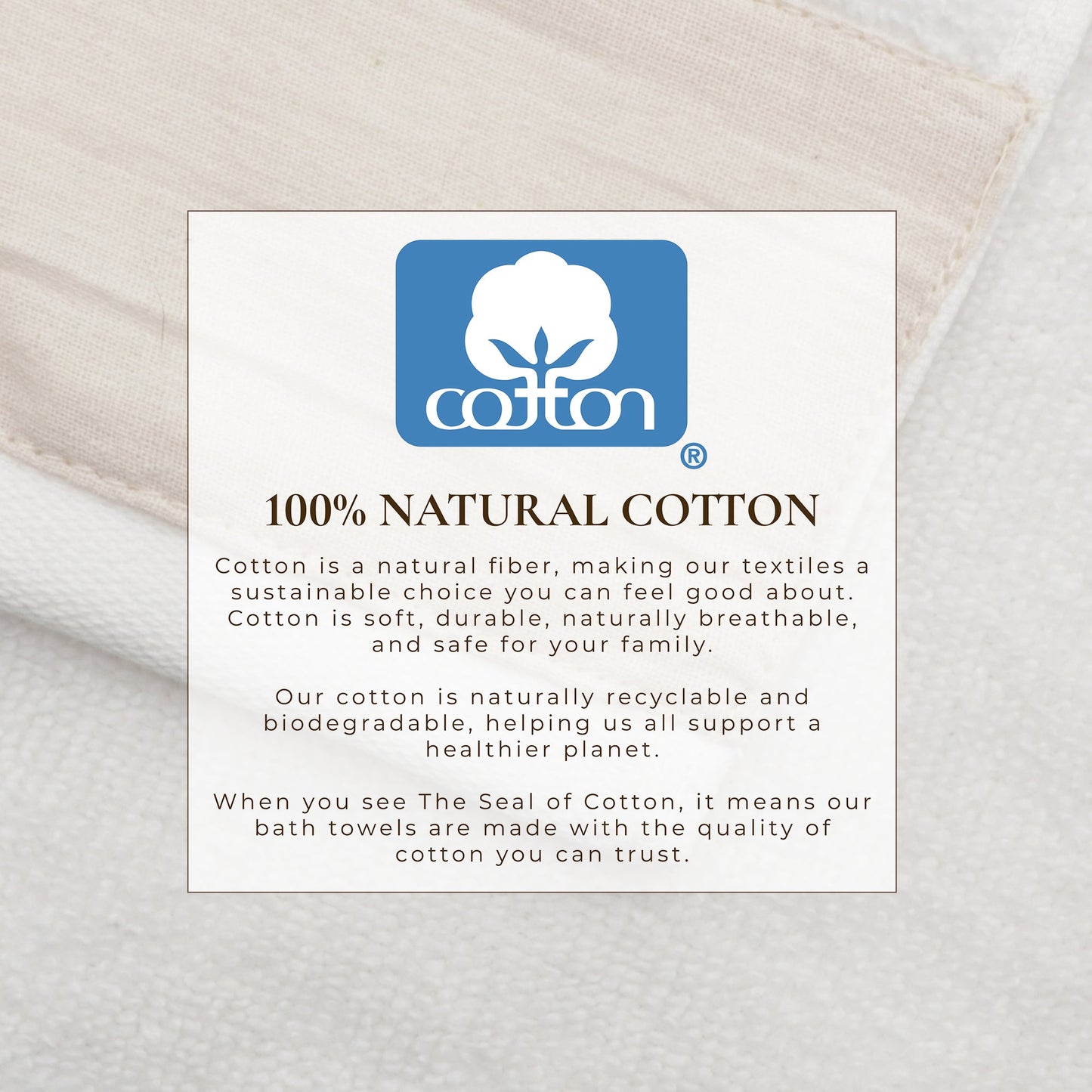 Priya Collection Six Piece Cotton Towel Set With Linen Like Border Zero Twist Combed Cotton