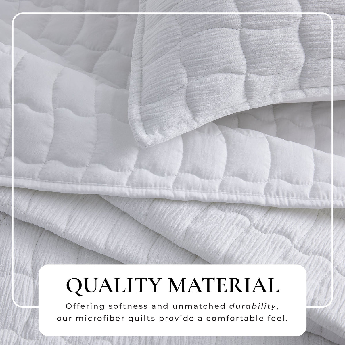 Gauze Quilt Set - Wave Stitch Collection Great Bay Home