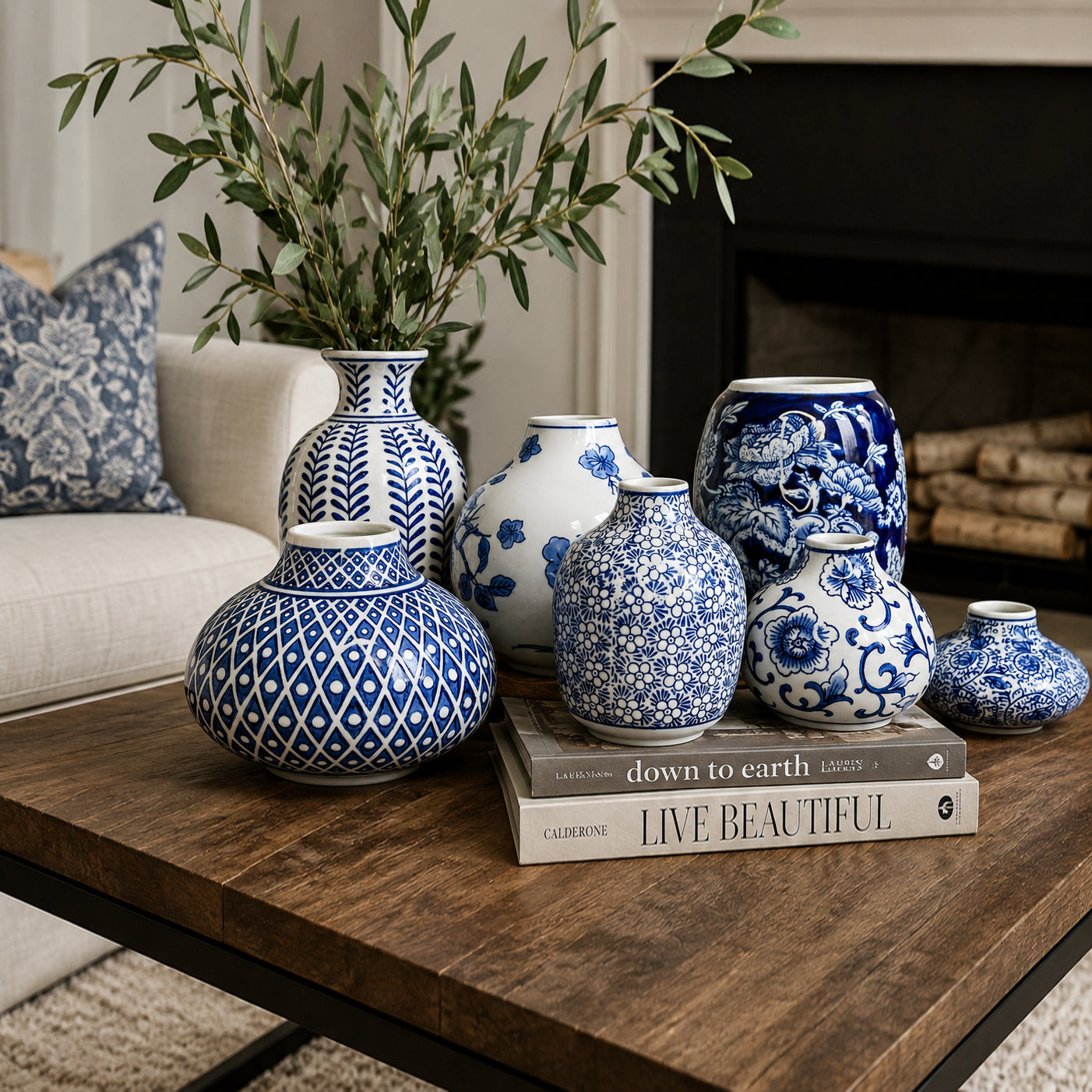 Samira Blue Vases