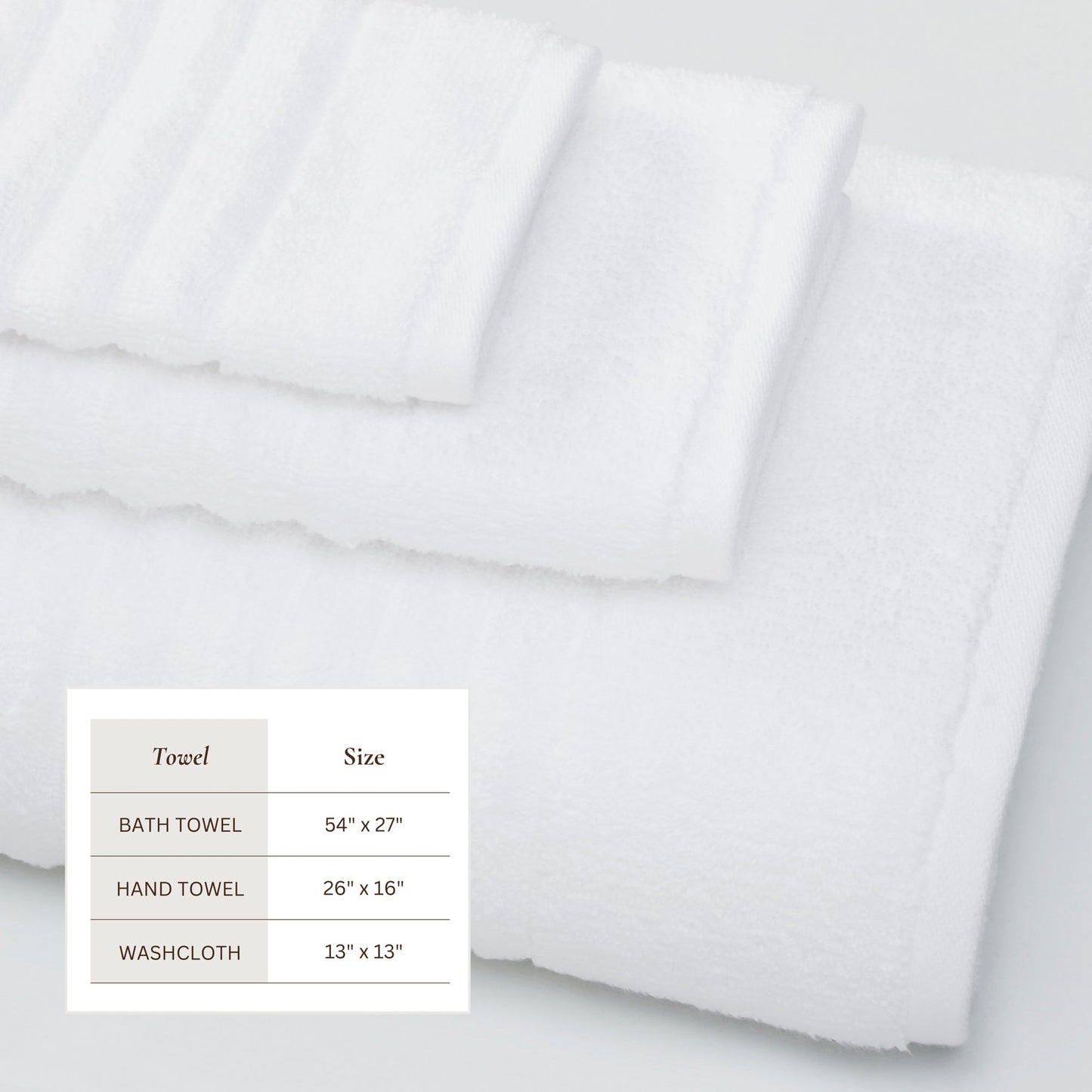 Karina Collection Luxury Cotton Bath Towels With Combed Cotton And Modern Ribbed Texture