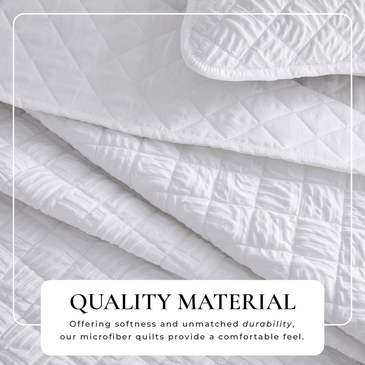 Diamond Embossed Quilt Set - Diamond Microsculpt Collection Great Bay Home