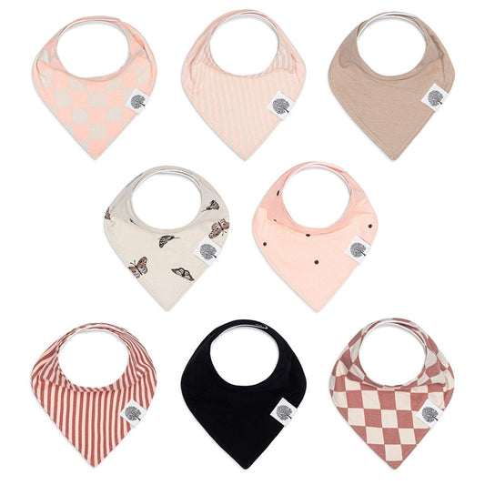 Butterfly Bandana Bib Set (8 pack) Parker Baby Co.