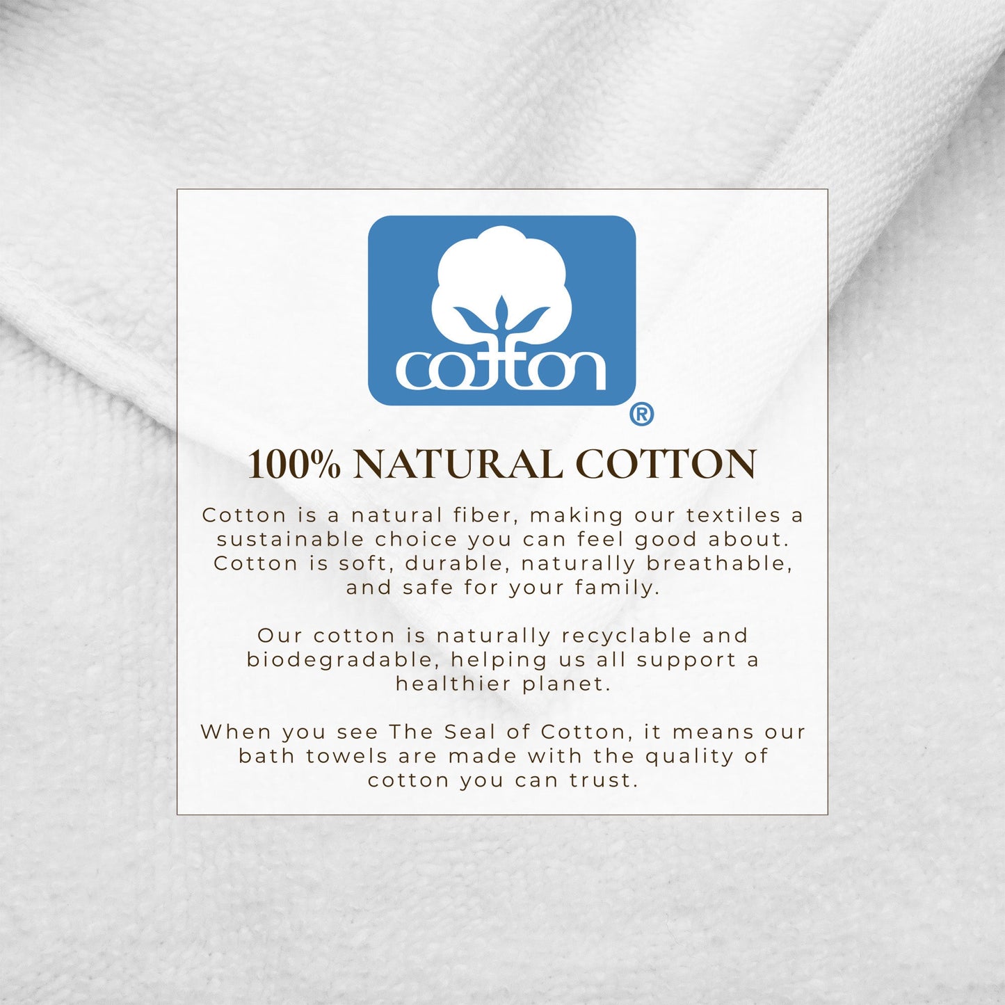 Cotton Border Stitched 6 Piece Towel Set Valery Collection Zero Twist Combed Cotton