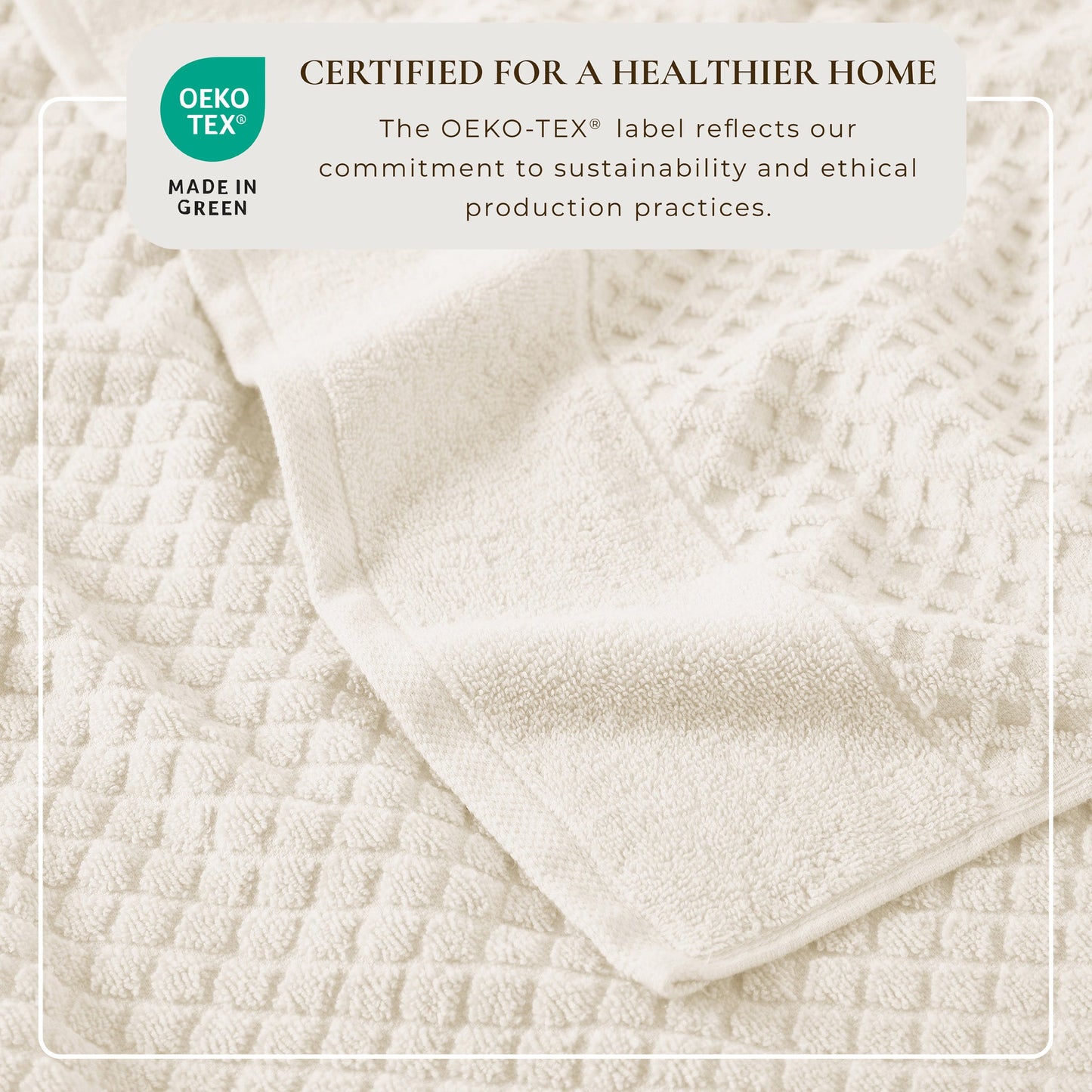 Cotton Diamond Waffle Weave Bath Towel Set Grayson Collection Low Twist Two Ply Towels For Everyday Luxury