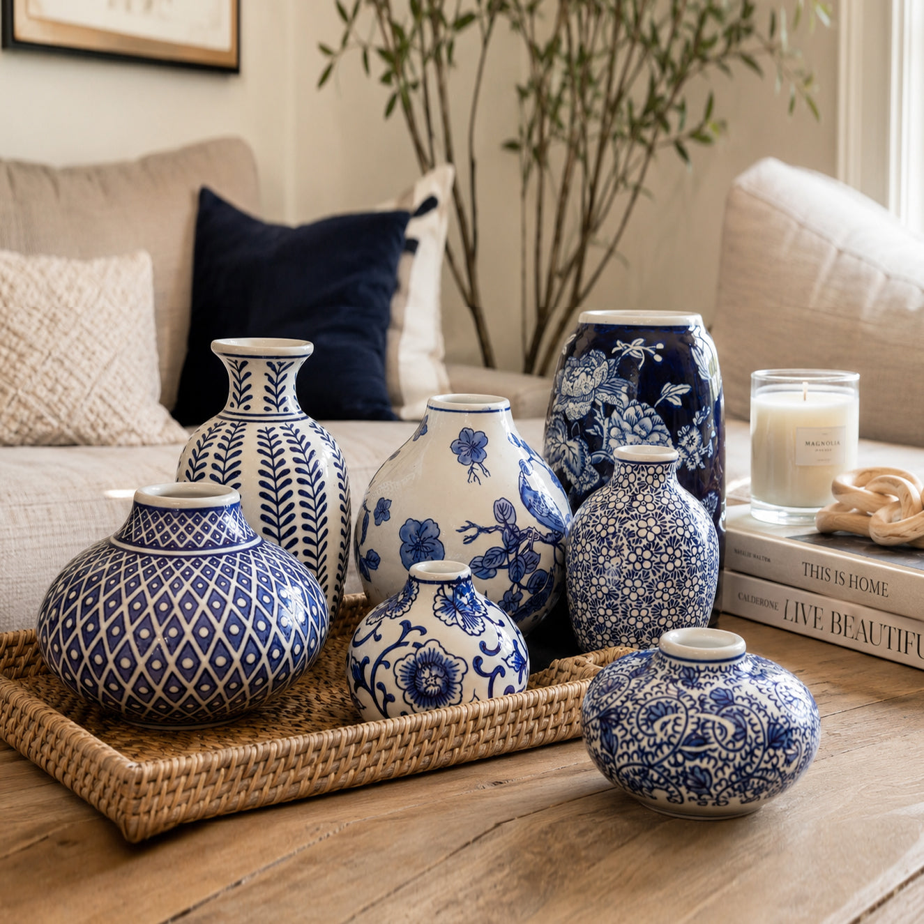 Samira Blue Vases