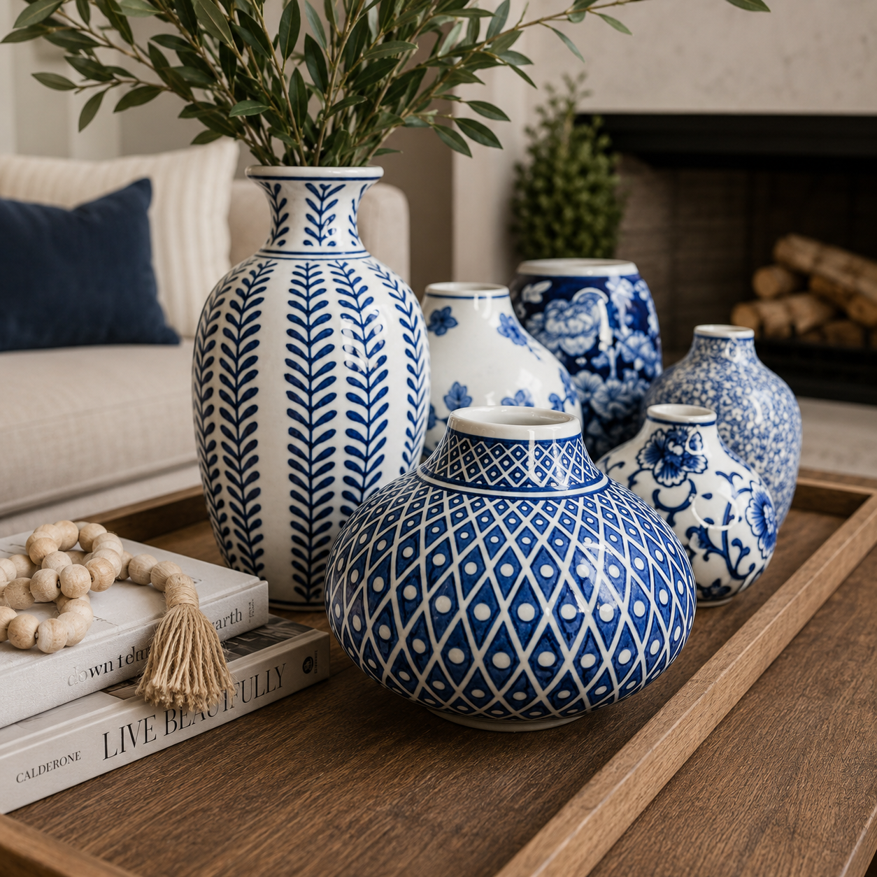 Samira Blue Vases