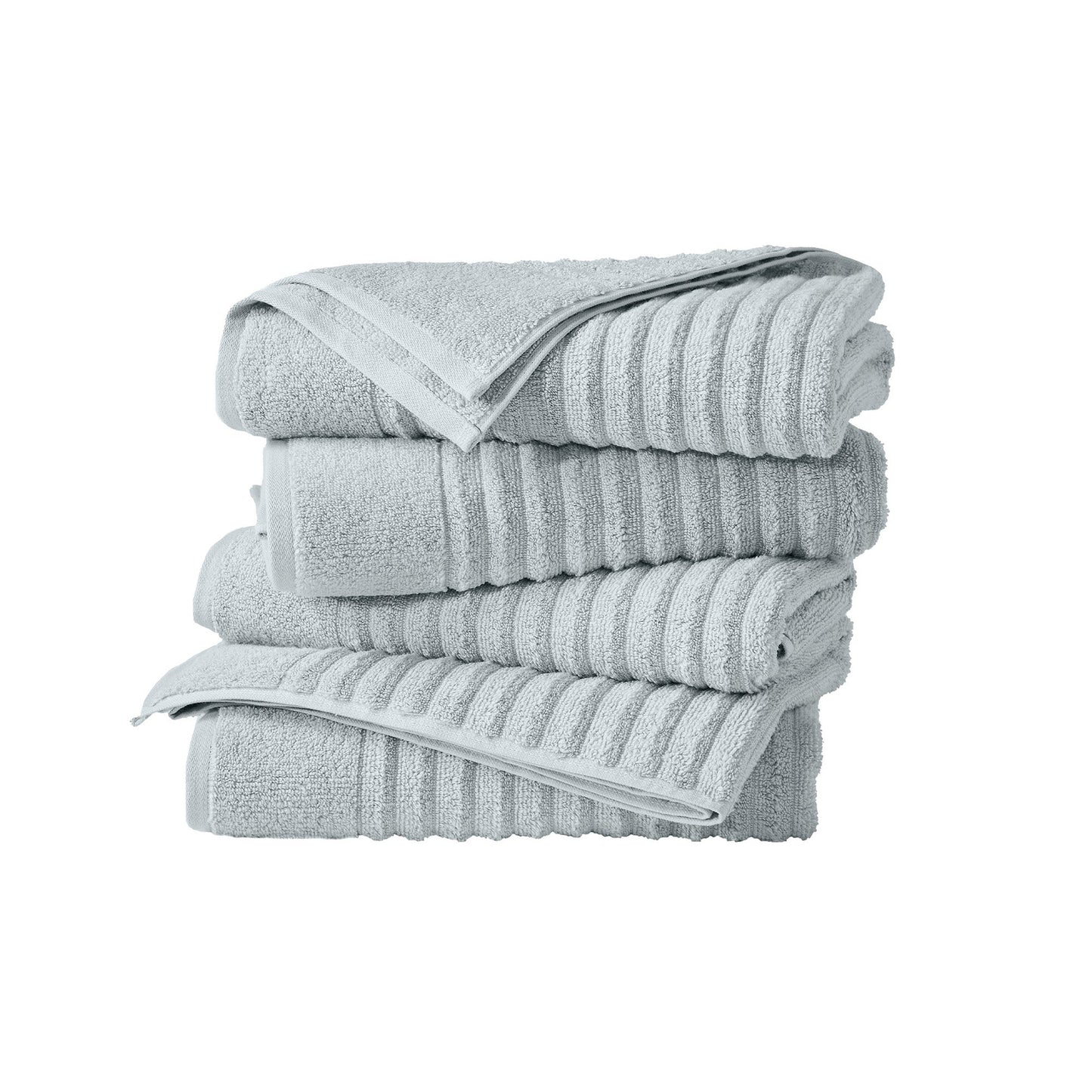 Karina Collection Luxury Cotton Bath Towels With Combed Cotton And Modern Ribbed Texture