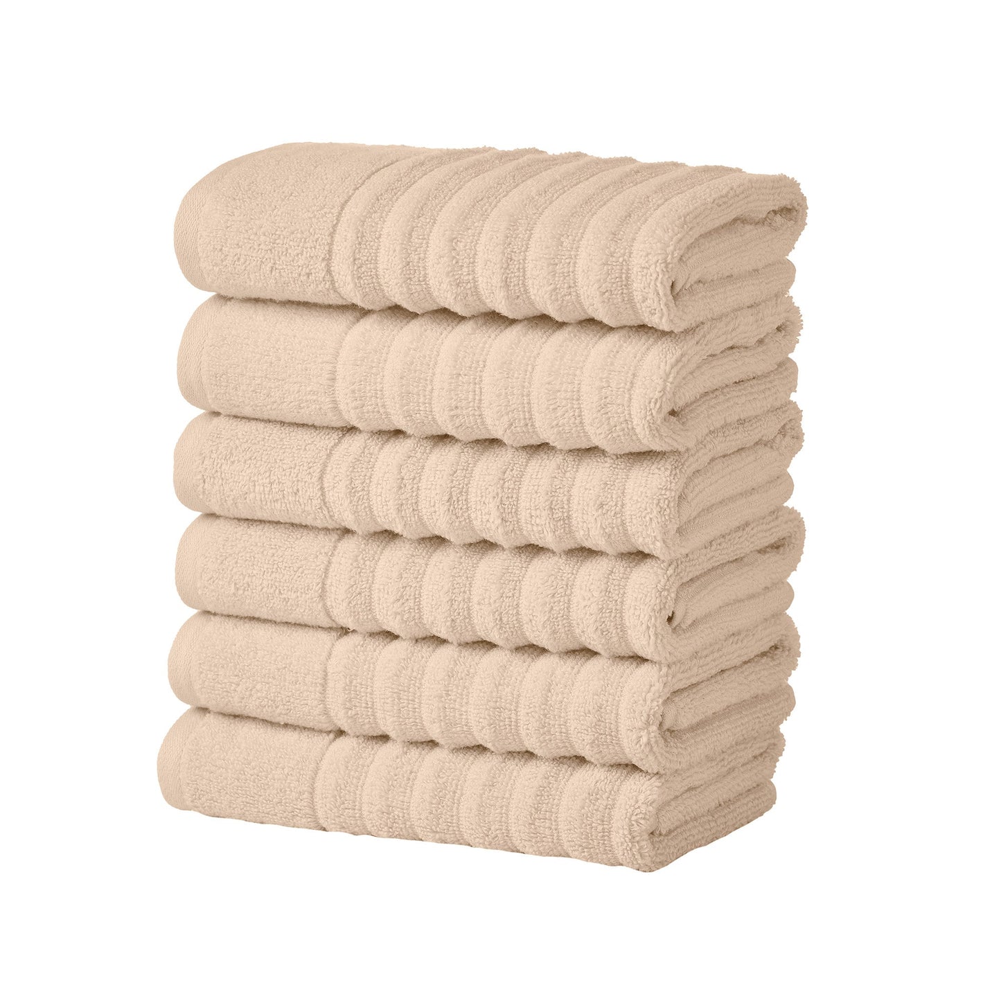 Karina Collection Luxury Cotton Bath Towels With Combed Cotton And Modern Ribbed Texture