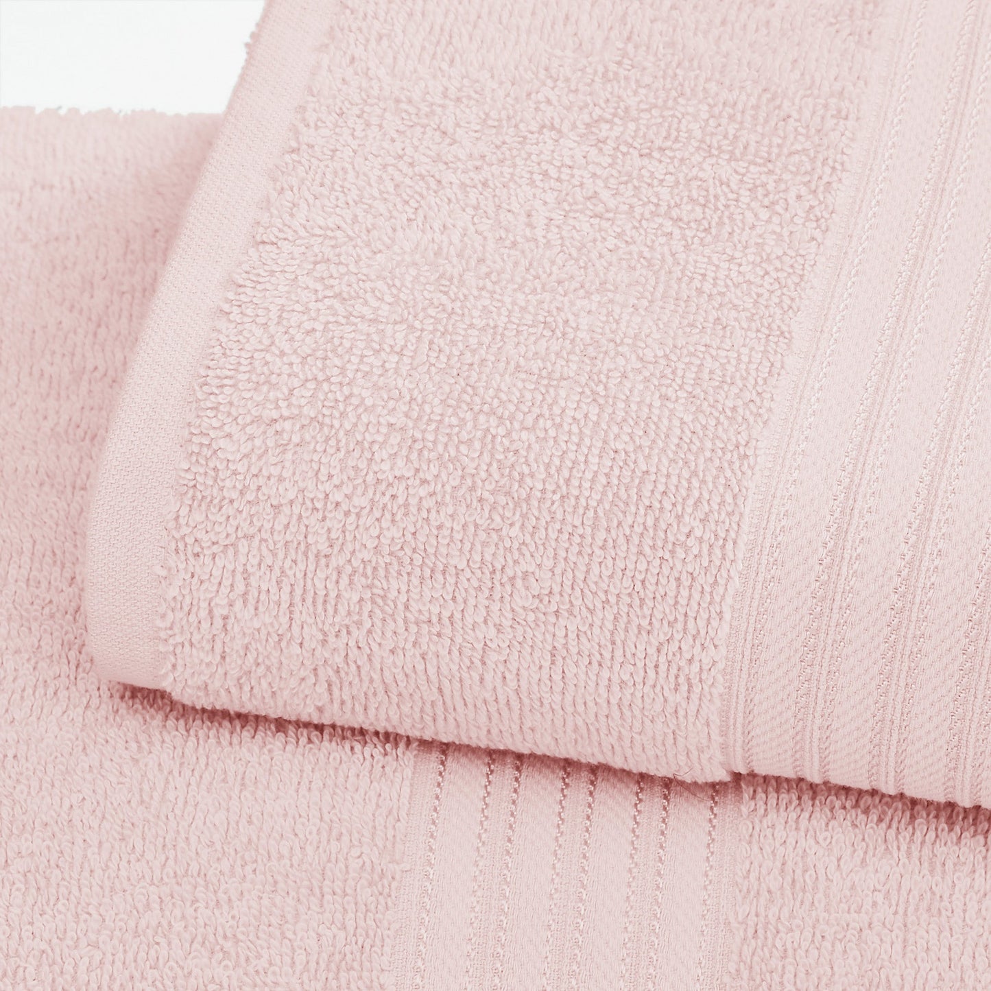 Cooper Collection Cotton Terry Bath Towel Set Lightweight Soft Towels Quick Drying Feather Spun Technology