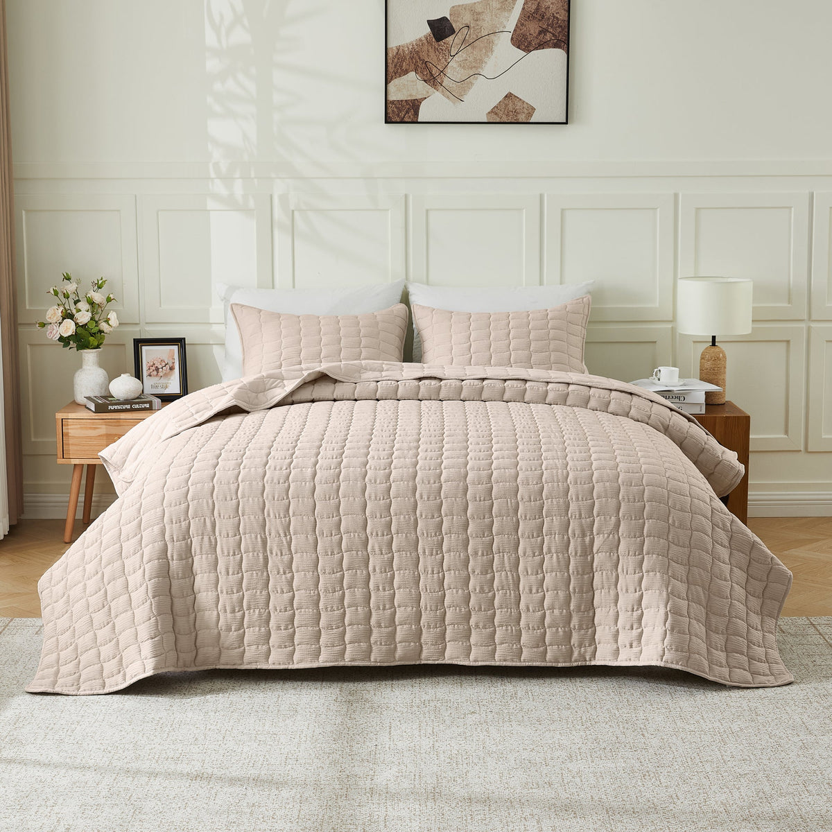 Gauze Quilt Set - Wave Stitch Collection Great Bay Home