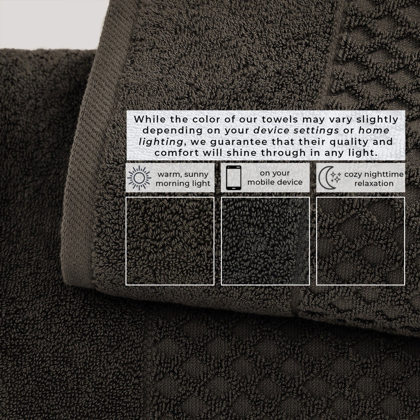 Cotton Diamond Waffle Weave Bath Towel Set Grayson Collection Low Twist Two Ply Towels For Everyday Luxury