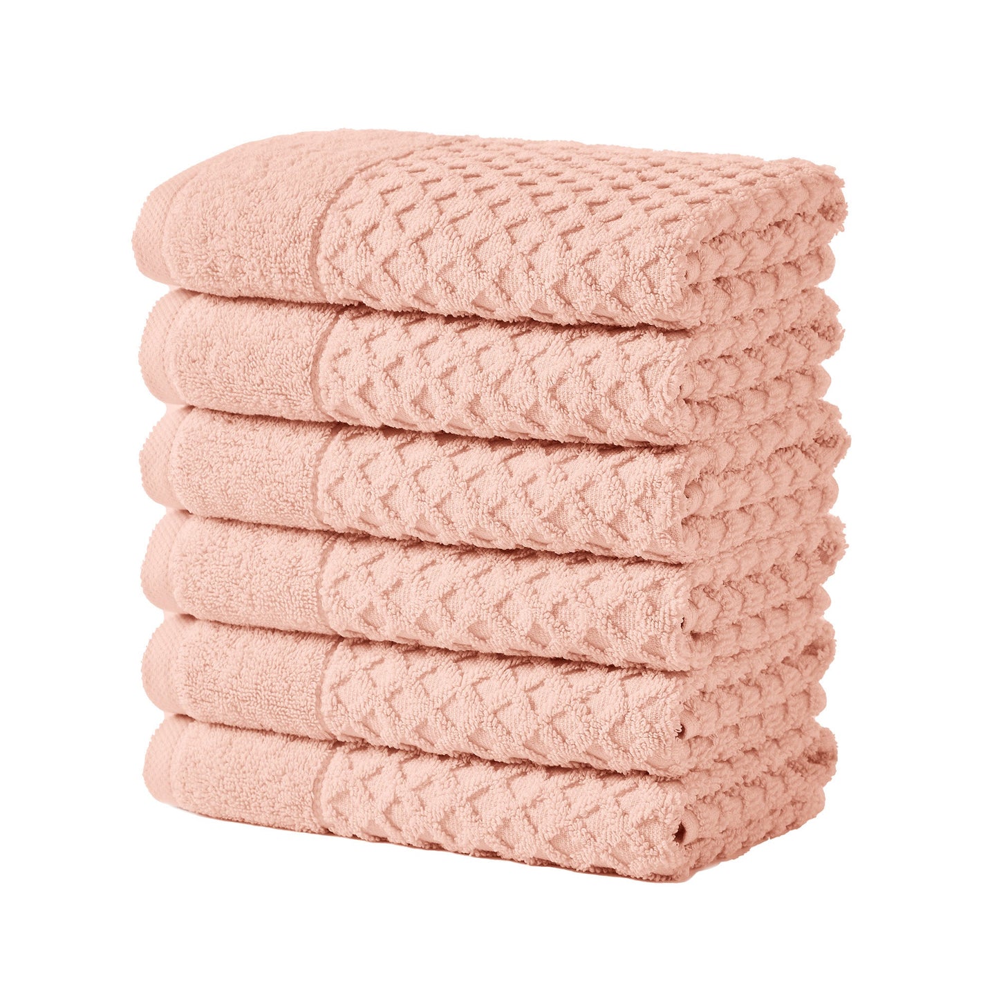 Cotton Diamond Waffle Weave Bath Towel Set Grayson Collection Low Twist Two Ply Towels For Everyday Luxury