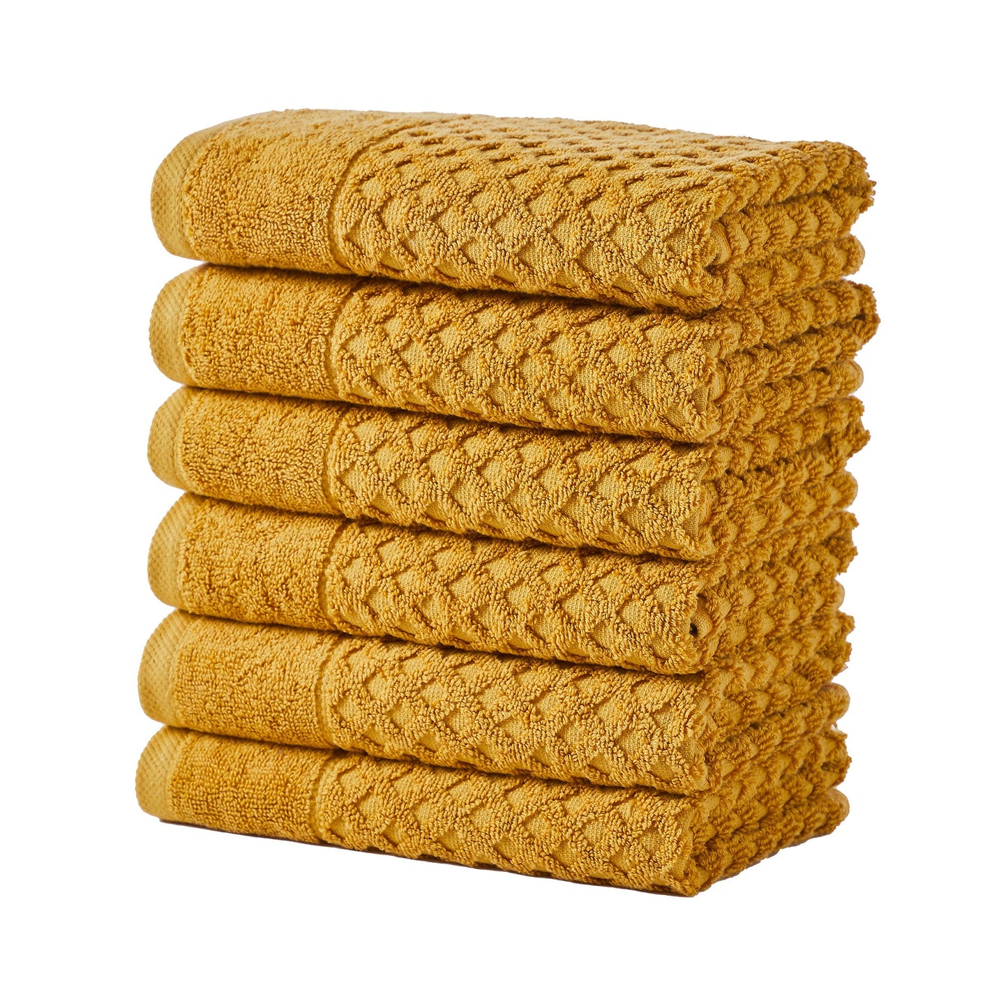 Cotton Diamond Waffle Weave Bath Towel Set Grayson Collection Low Twist Two Ply Towels For Everyday Luxury