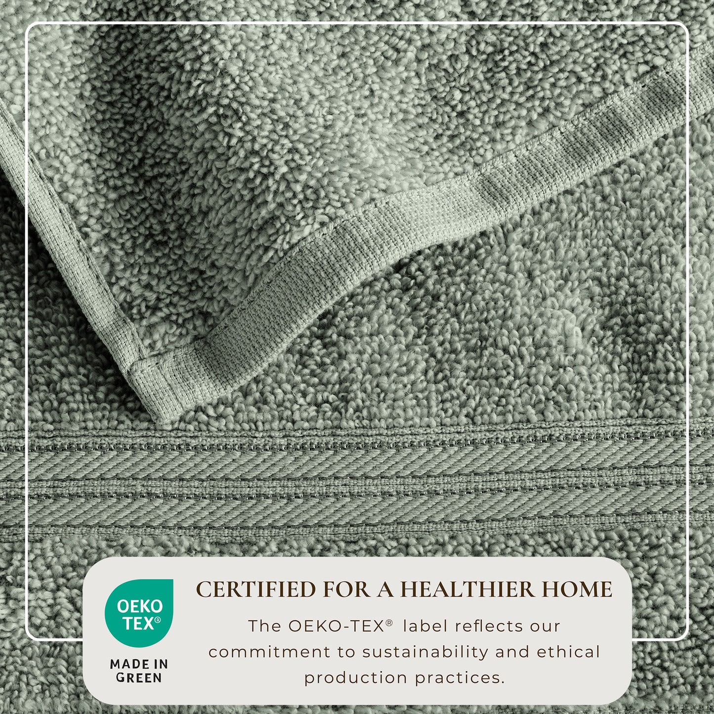 Cooper Collection Cotton Terry Bath Towel Set Lightweight Soft Towels Quick Drying Feather Spun Technology