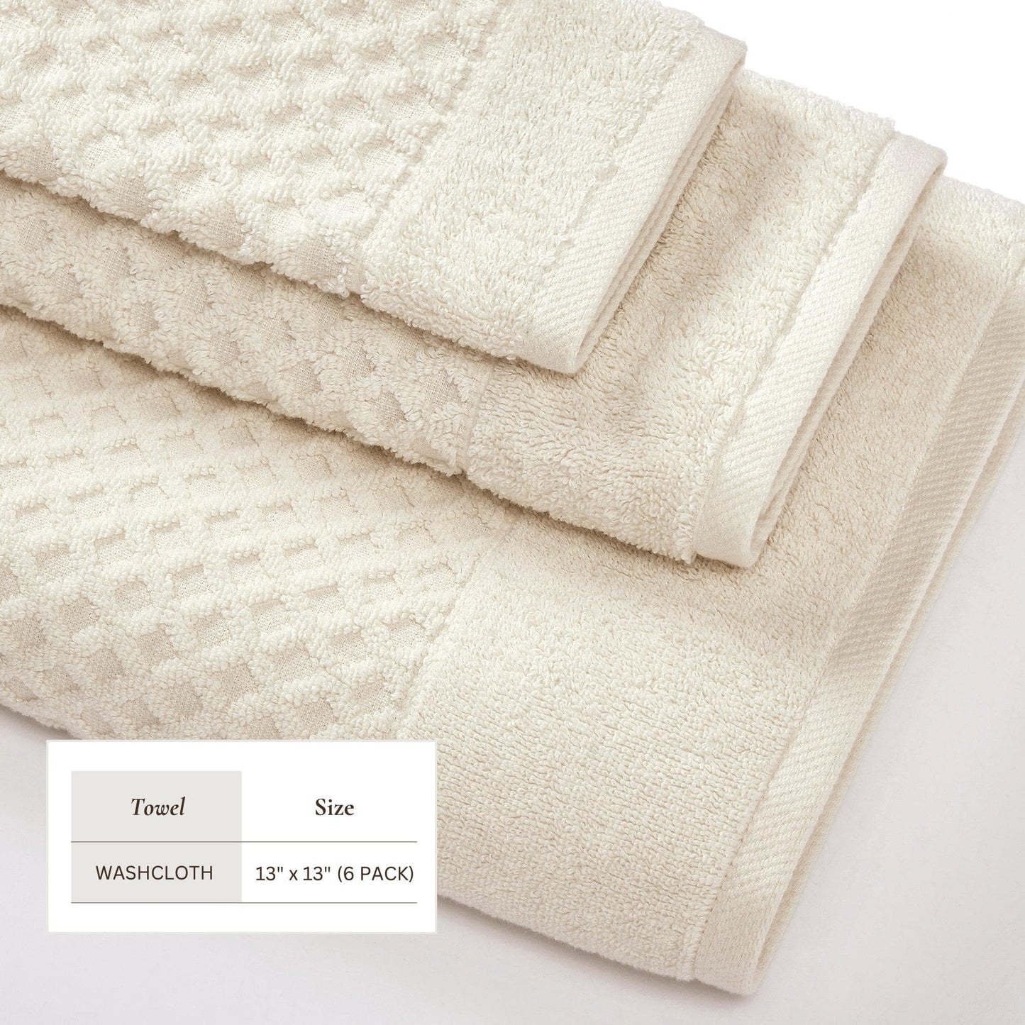 Cotton Diamond Waffle Weave Bath Towel Set Grayson Collection Low Twist Two Ply Towels For Everyday Luxury