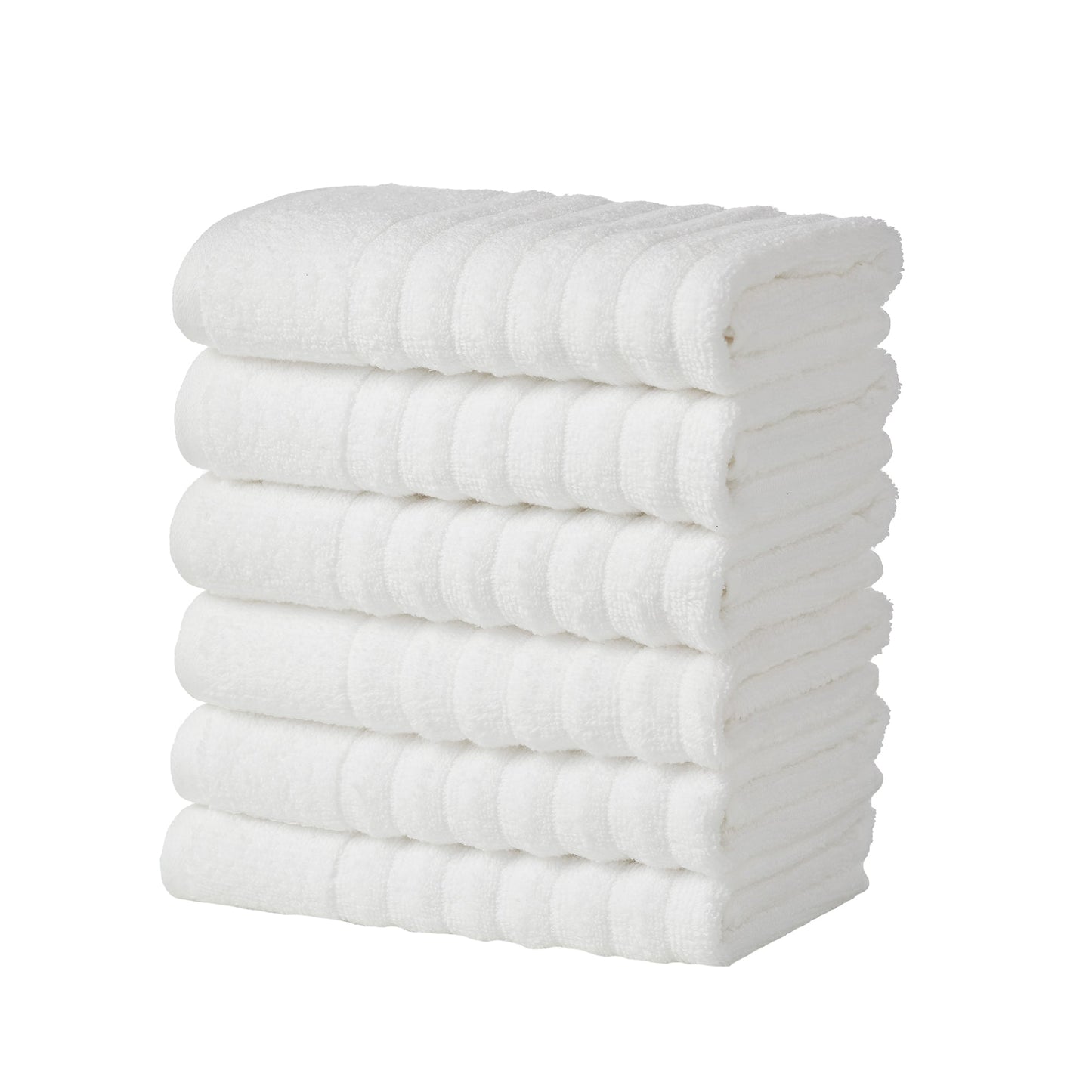 Karina Collection Luxury Cotton Bath Towels With Combed Cotton And Modern Ribbed Texture