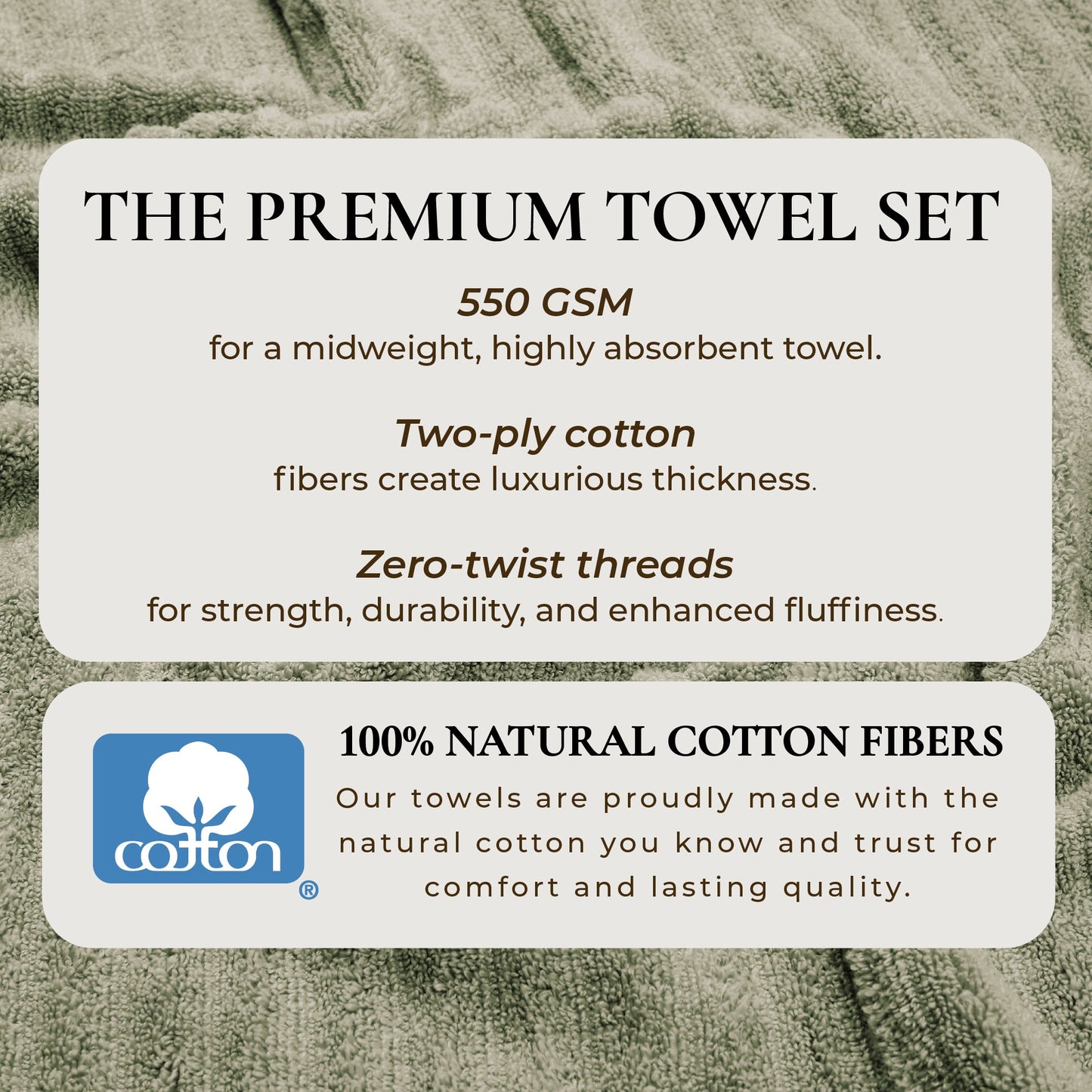 Karina Collection Luxury Cotton Bath Towels With Combed Cotton And Modern Ribbed Texture