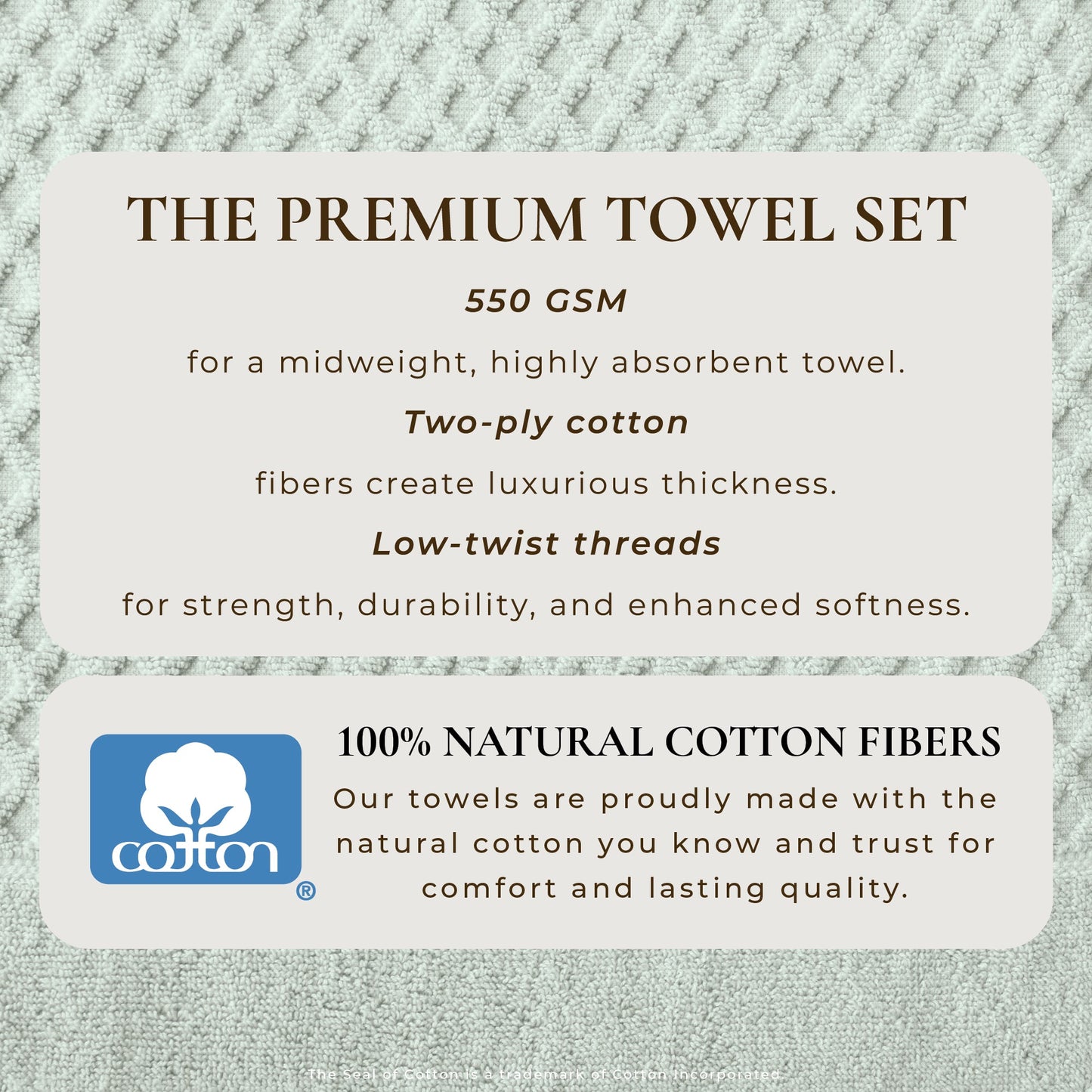 Cotton Diamond Waffle Weave Bath Towel Set Grayson Collection Low Twist Two Ply Towels For Everyday Luxury