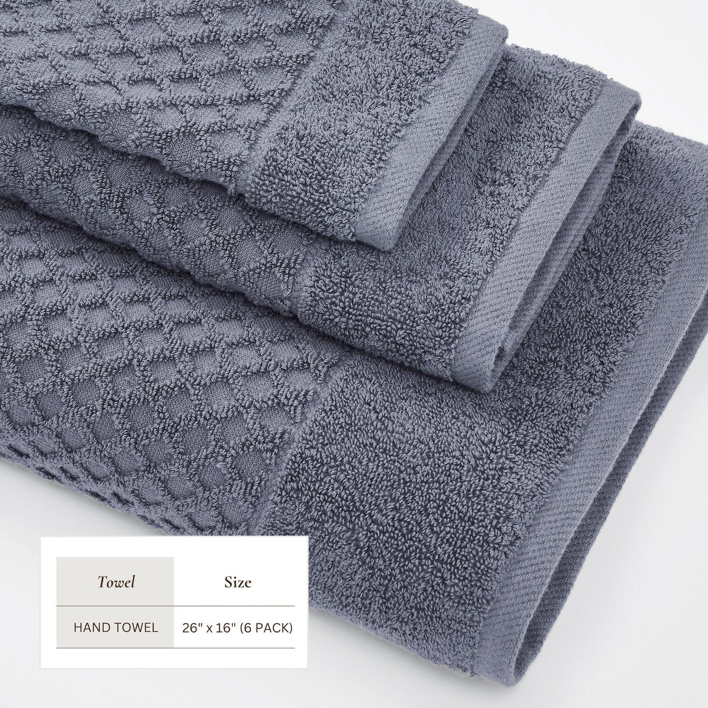 Cotton Diamond Waffle Weave Bath Towel Set Grayson Collection Low Twist Two Ply Towels For Everyday Luxury