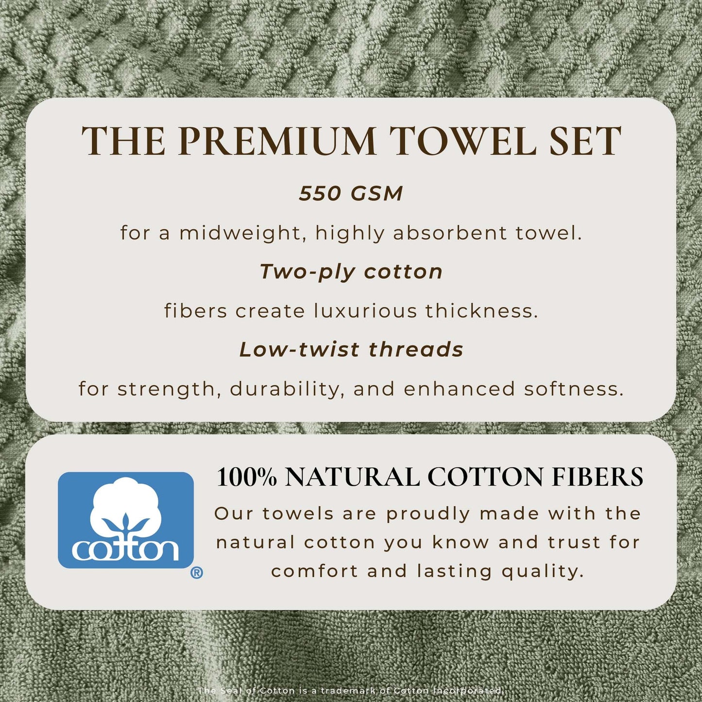 Cotton Diamond Waffle Weave Bath Towel Set Grayson Collection Low Twist Two Ply Towels For Everyday Luxury