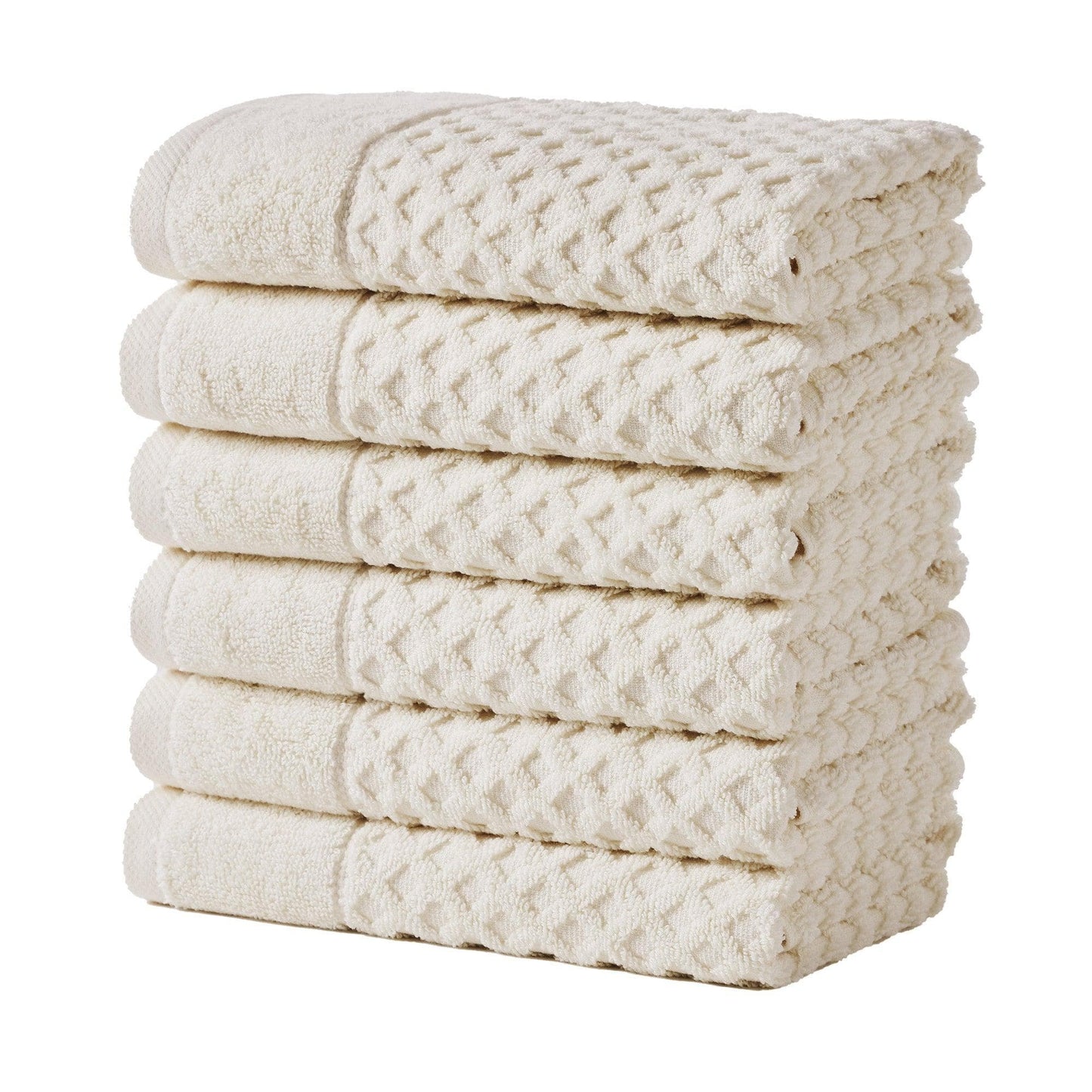 Cotton Diamond Waffle Weave Bath Towel Set Grayson Collection Low Twist Two Ply Towels For Everyday Luxury