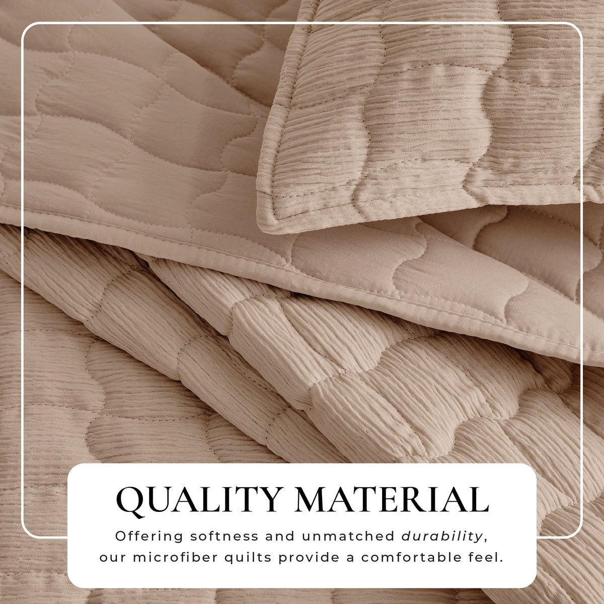 Gauze Quilt Set - Wave Stitch Collection Great Bay Home