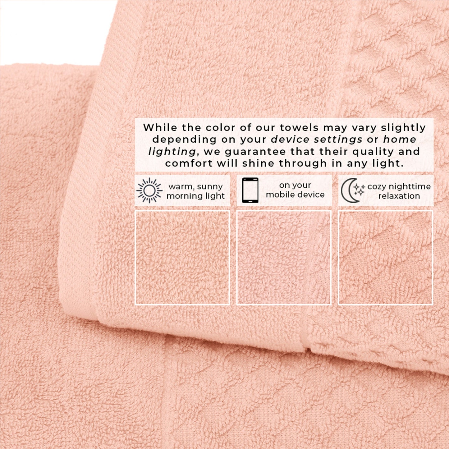 Cotton Diamond Waffle Weave Bath Towel Set Grayson Collection Low Twist Two Ply Towels For Everyday Luxury