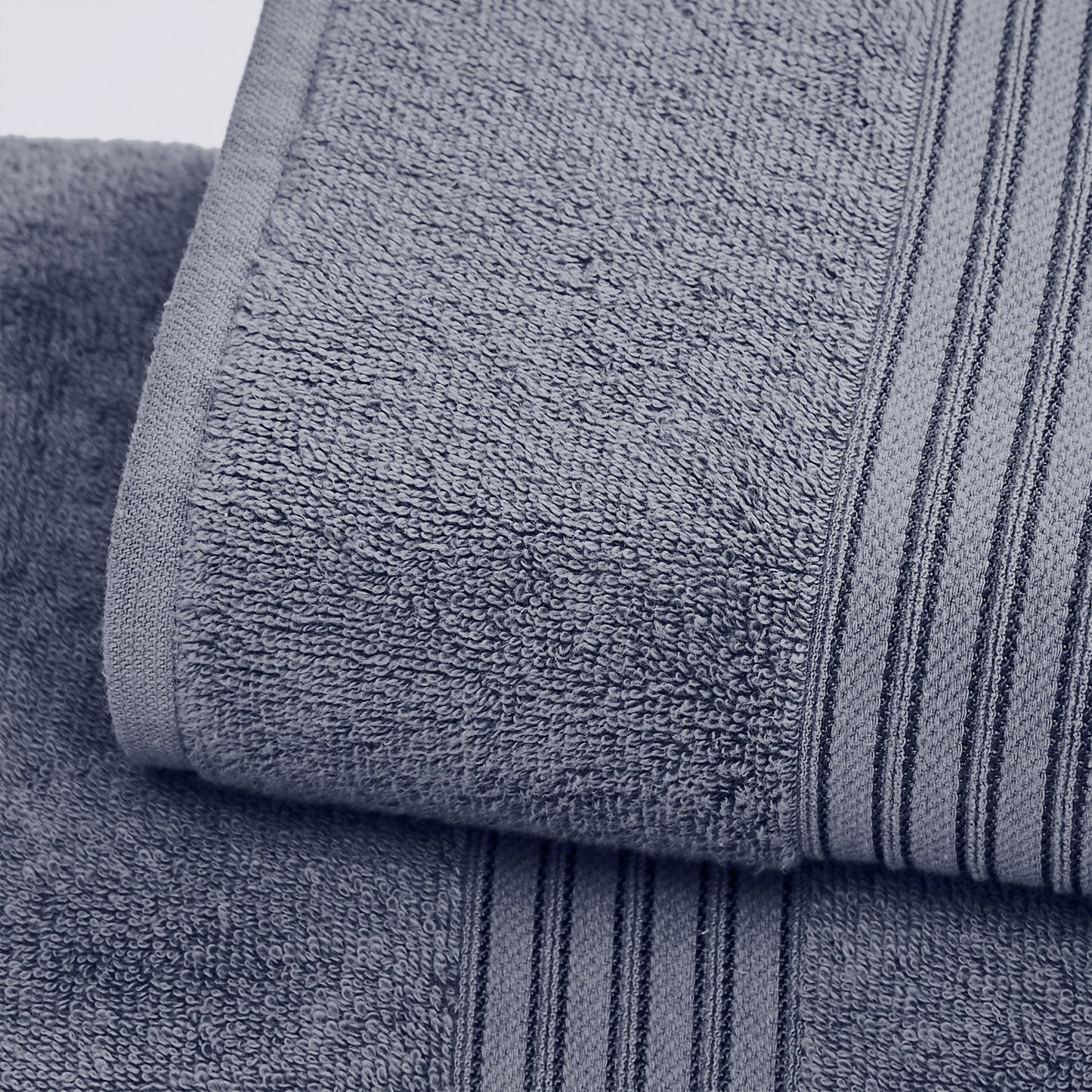 Cooper Collection Cotton Terry Bath Towel Set Lightweight Soft Towels Quick Drying Feather Spun Technology