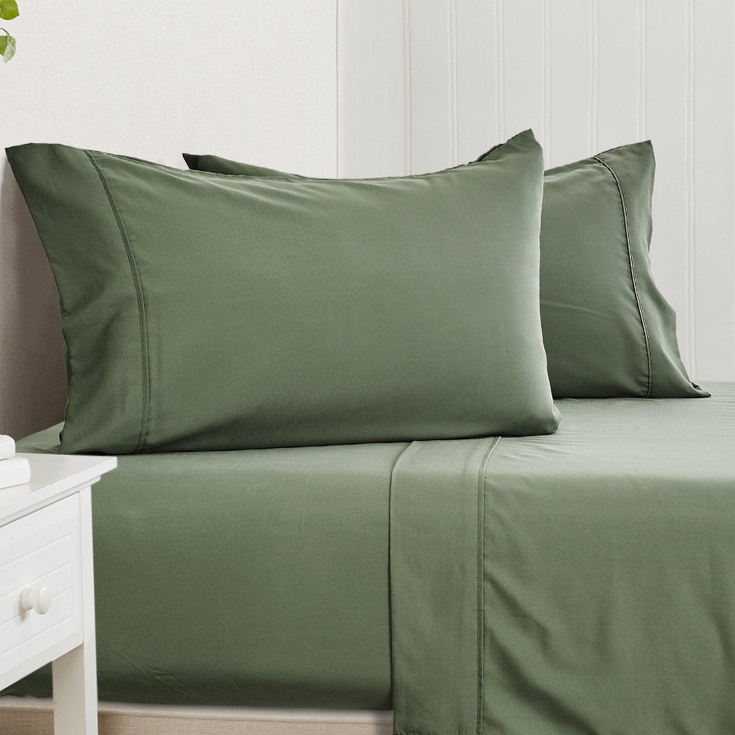 Jordyn Collection 4 Piece Rayon Derived From Bamboo Sheet Set Lightweight Breathable Wrinkle Resistant Easy Care