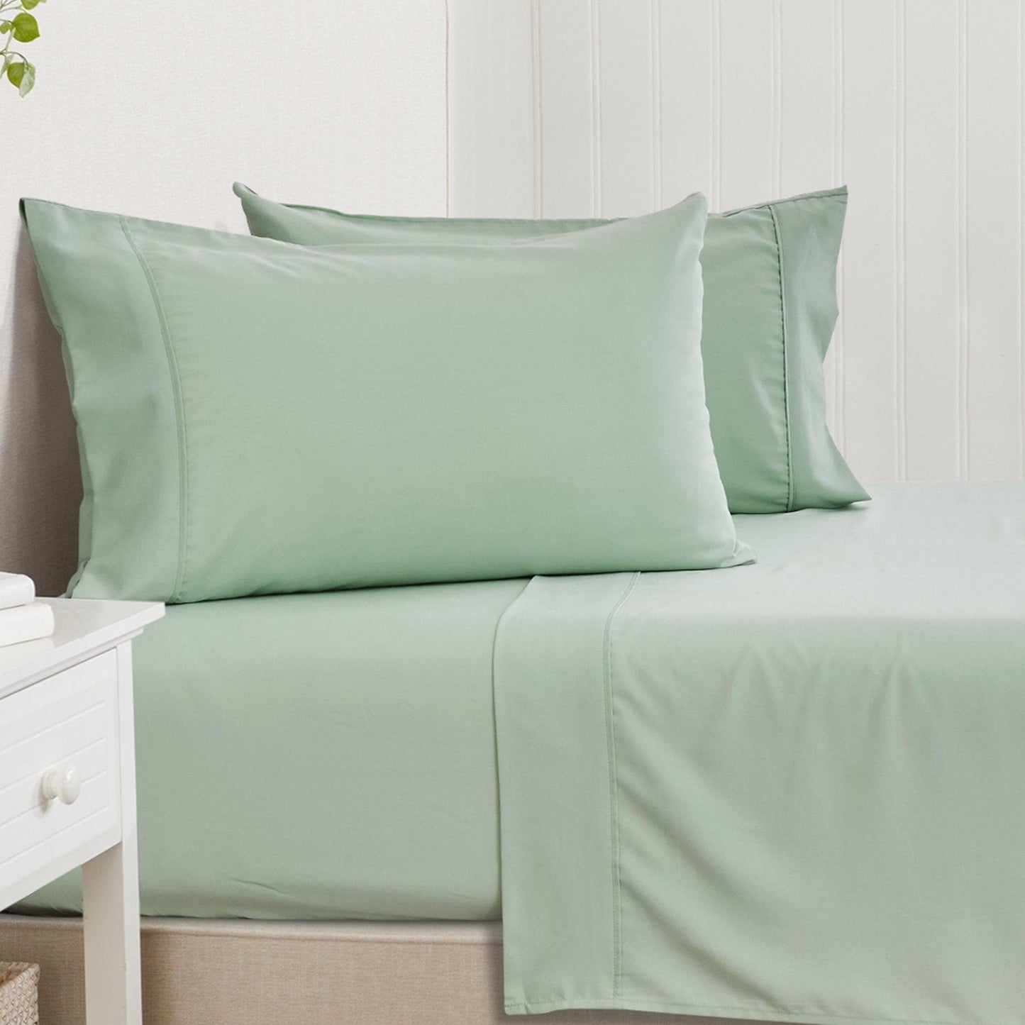 Jordyn Collection 4 Piece Rayon Derived From Bamboo Sheet Set Lightweight Breathable Wrinkle Resistant Easy Care