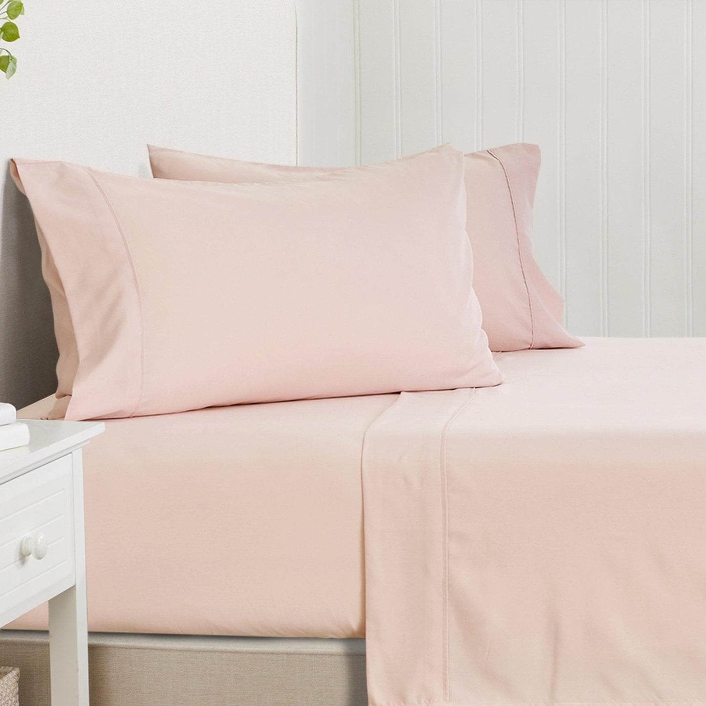 Jordyn Collection 4 Piece Rayon Derived From Bamboo Sheet Set Lightweight Breathable Wrinkle Resistant Easy Care
