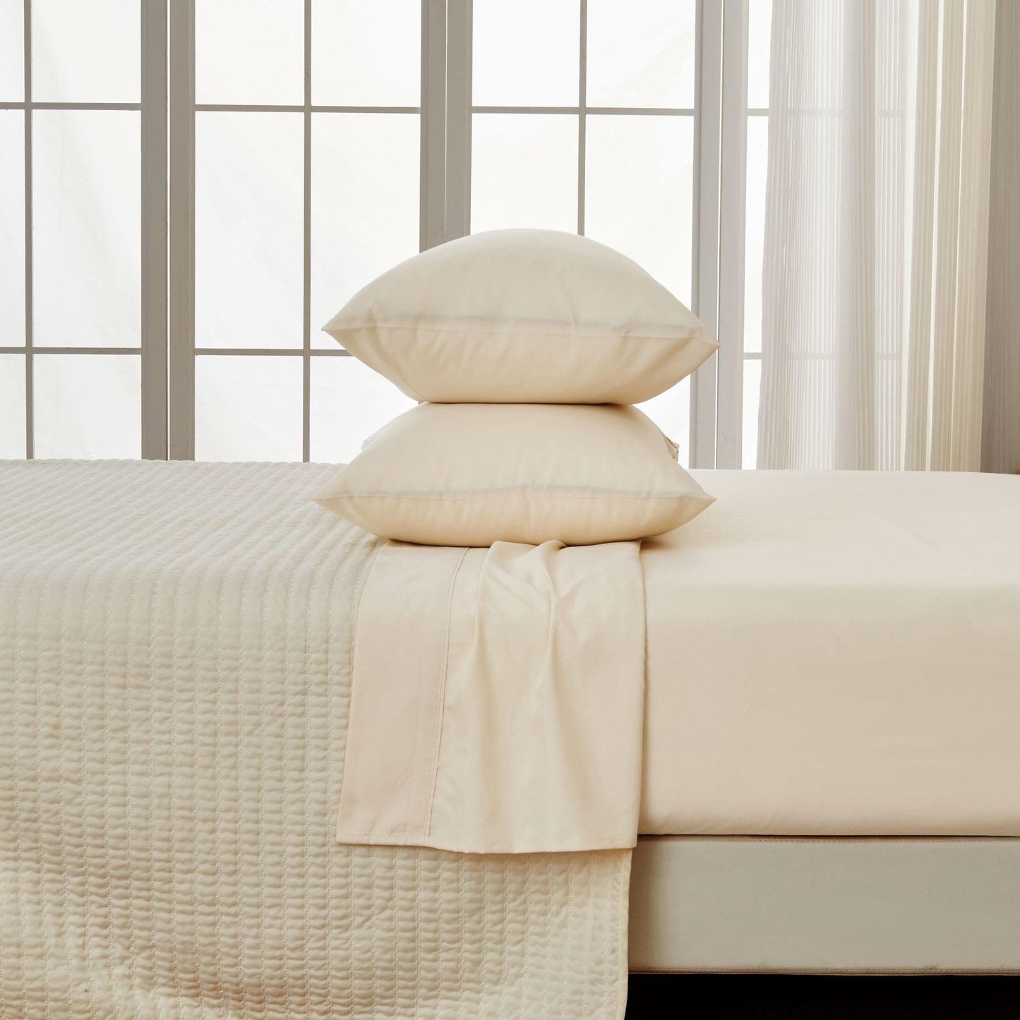 Jordyn Collection 4 Piece Rayon Derived From Bamboo Sheet Set Lightweight Breathable Wrinkle Resistant Easy Care