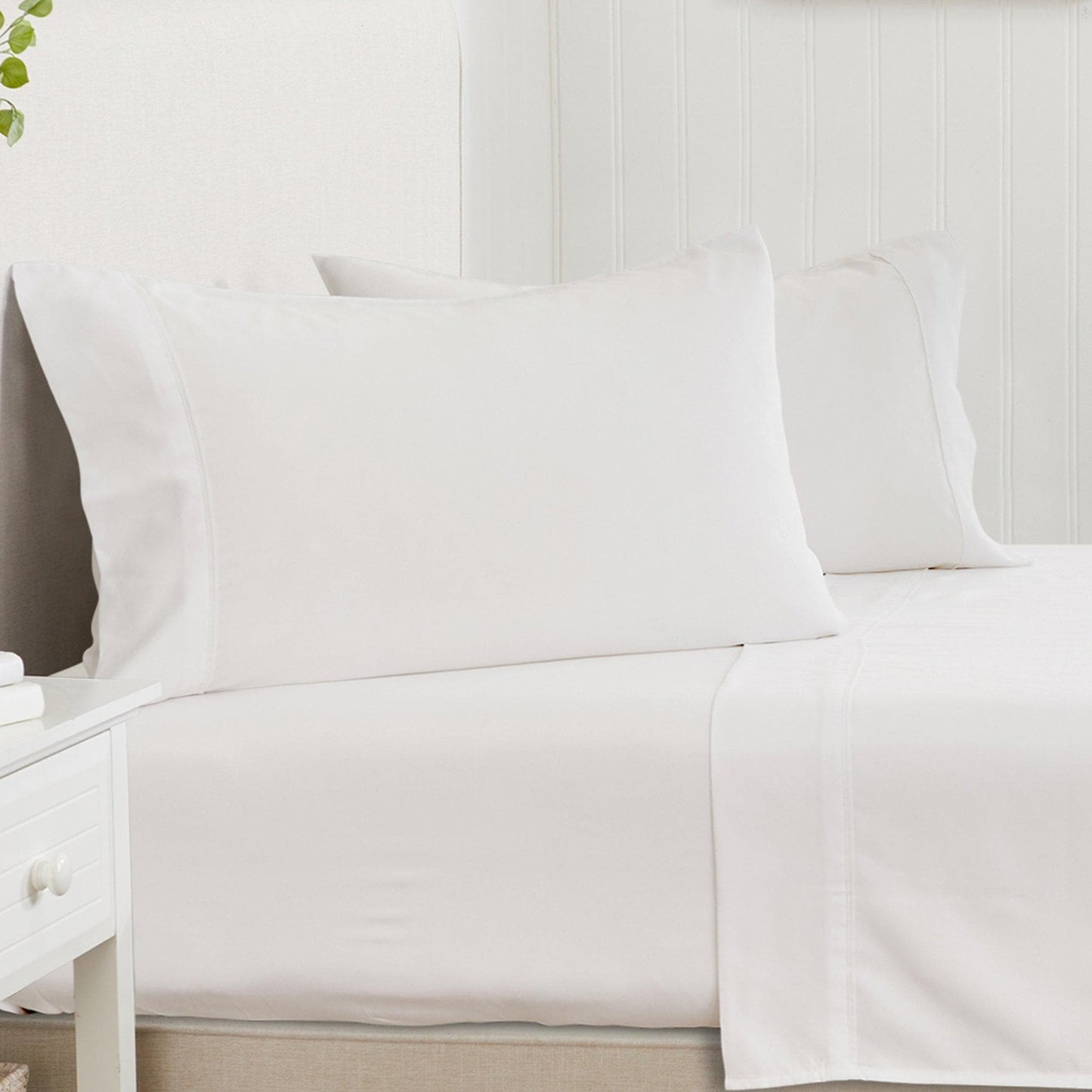Jordyn Collection 4 Piece Rayon Derived From Bamboo Sheet Set Lightweight Breathable Wrinkle Resistant Easy Care