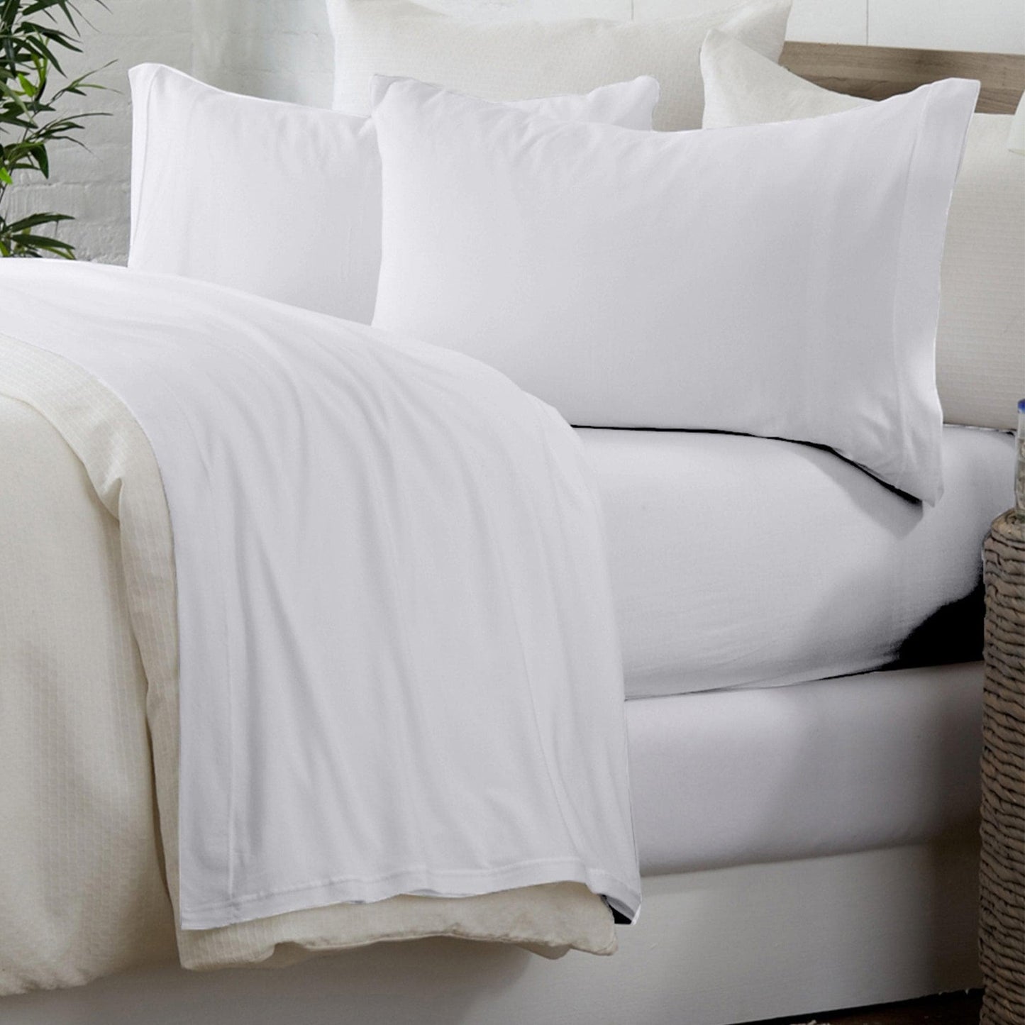 4 Piece Cotton Sheet Set Murphy Collection Breathable Soft Comfort With 600 Thread Count Bedding