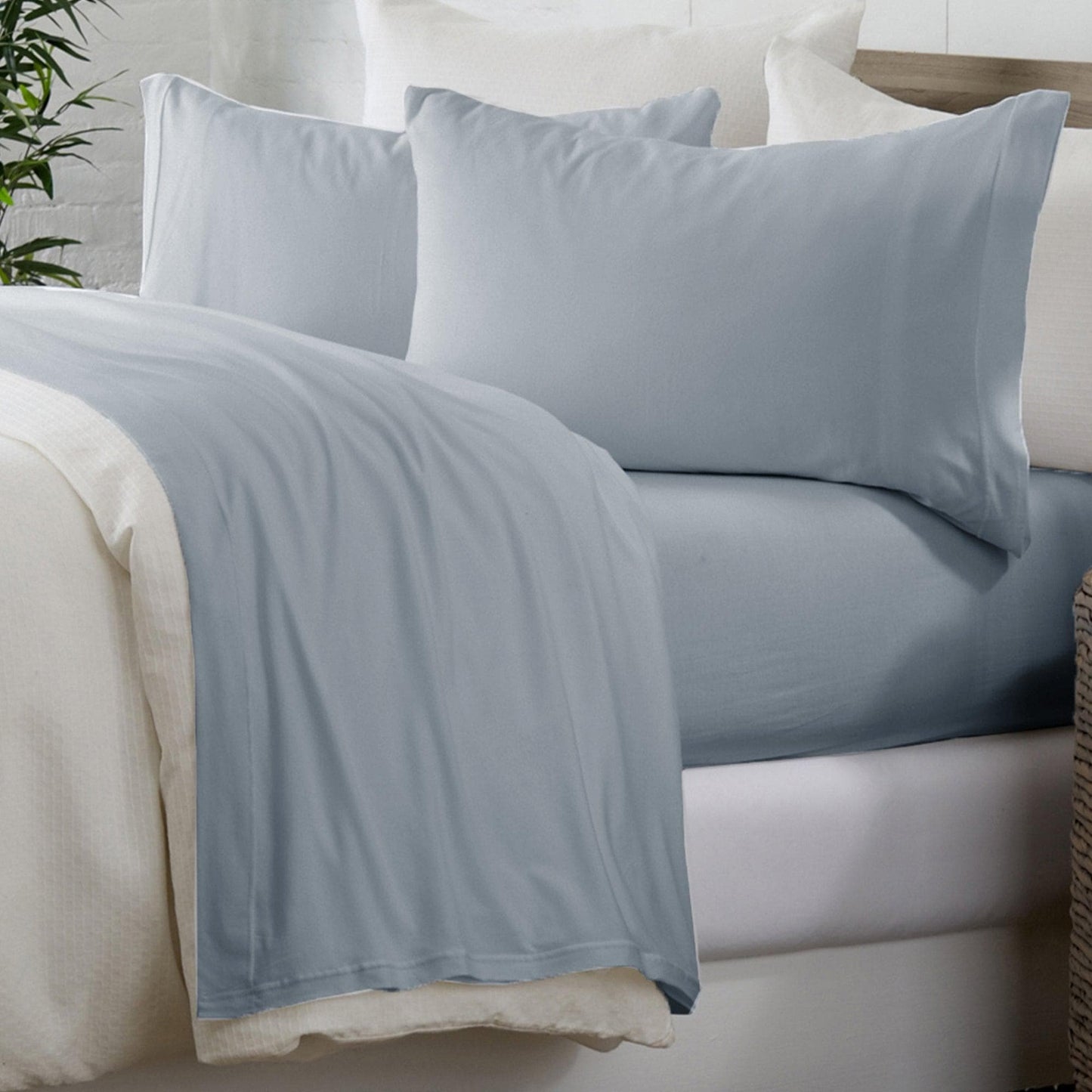 4 Piece Cotton Sheet Set Murphy Collection Breathable Soft Comfort With 600 Thread Count Bedding