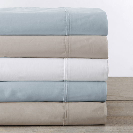 4 Piece Cotton Sheet Set Murphy Collection Breathable Soft Comfort With 600 Thread Count Bedding