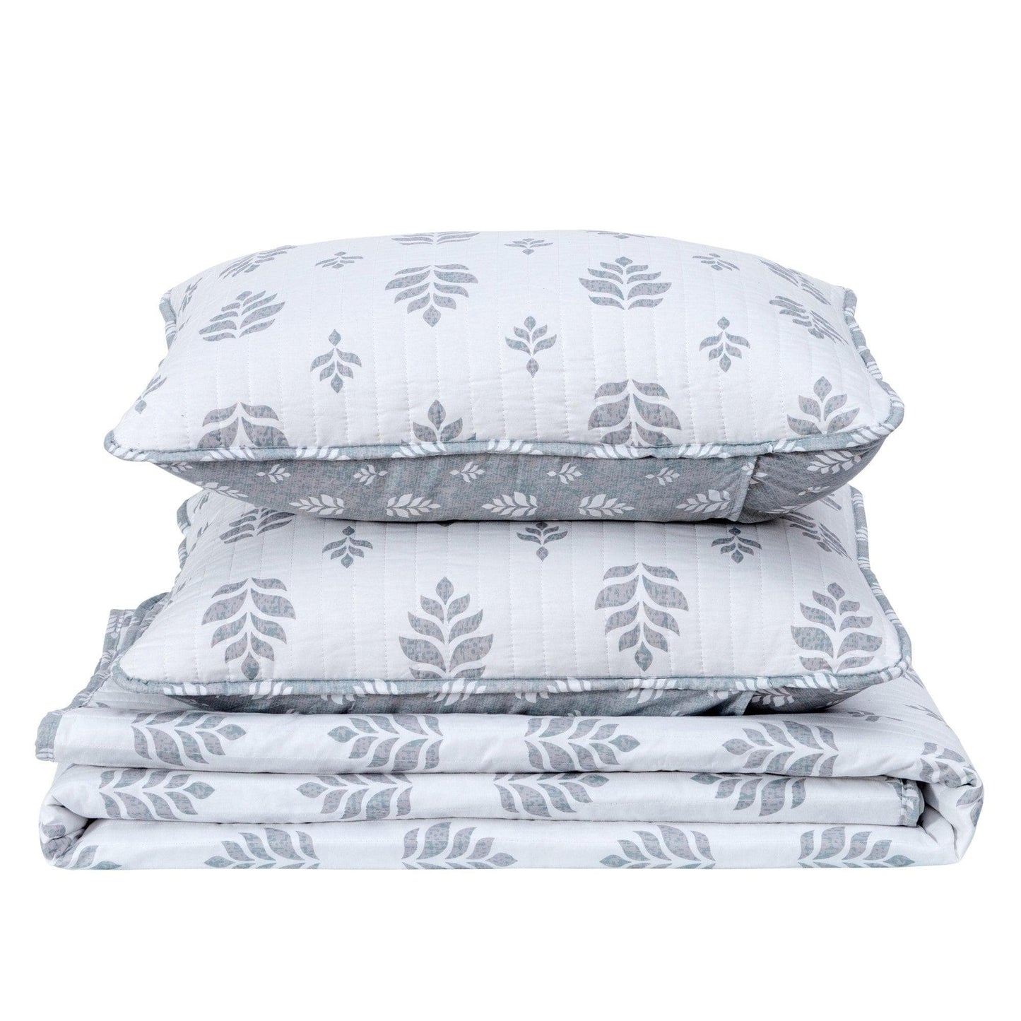 Three Piece French Floral Quilt Colette Collection Bedding Set For Year Round Comfort