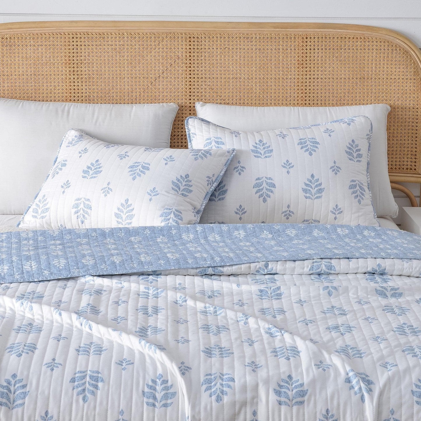 Three Piece French Floral Quilt Colette Collection Bedding Set For Year Round Comfort