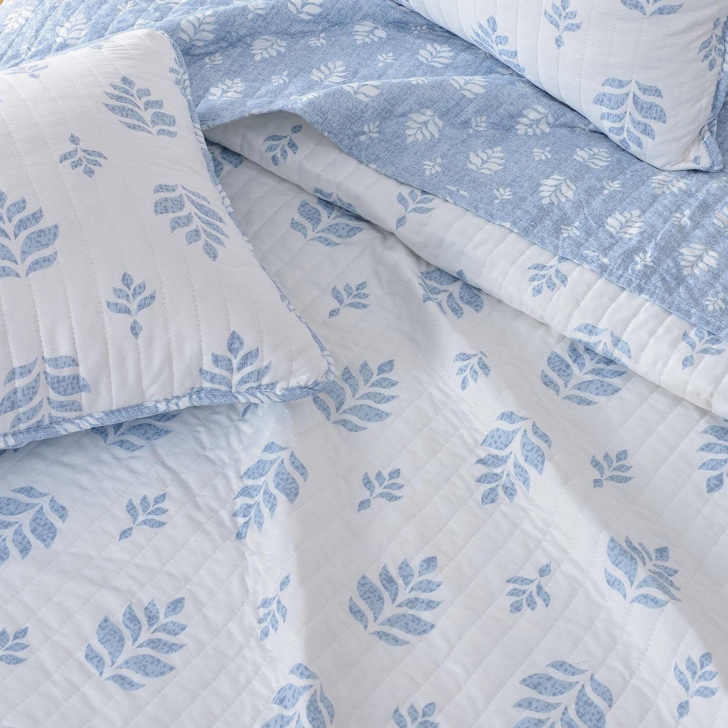 Three Piece French Floral Quilt Colette Collection Bedding Set For Year Round Comfort