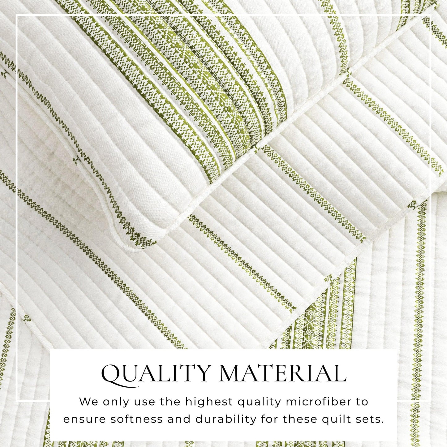 3-Piece Stripe Quilt Set Wesley Collection For Modern Bedding And Cozy Comfort Twin 2-Piece Includes Quilt And Sham