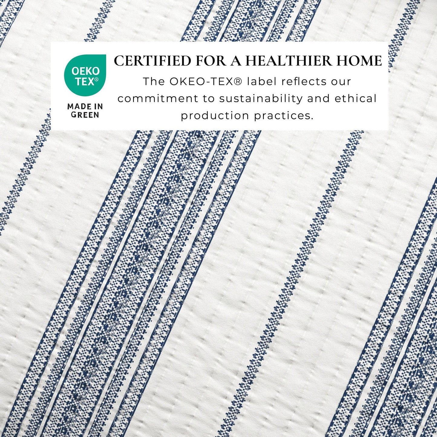 3-Piece Stripe Quilt Set Wesley Collection For Modern Bedding And Cozy Comfort Twin 2-Piece Includes Quilt And Sham