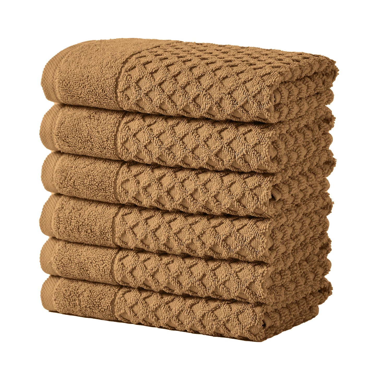 Cotton Diamond Waffle Weave Bath Towel Set Grayson Collection Low Twist Two Ply Towels For Everyday Luxury