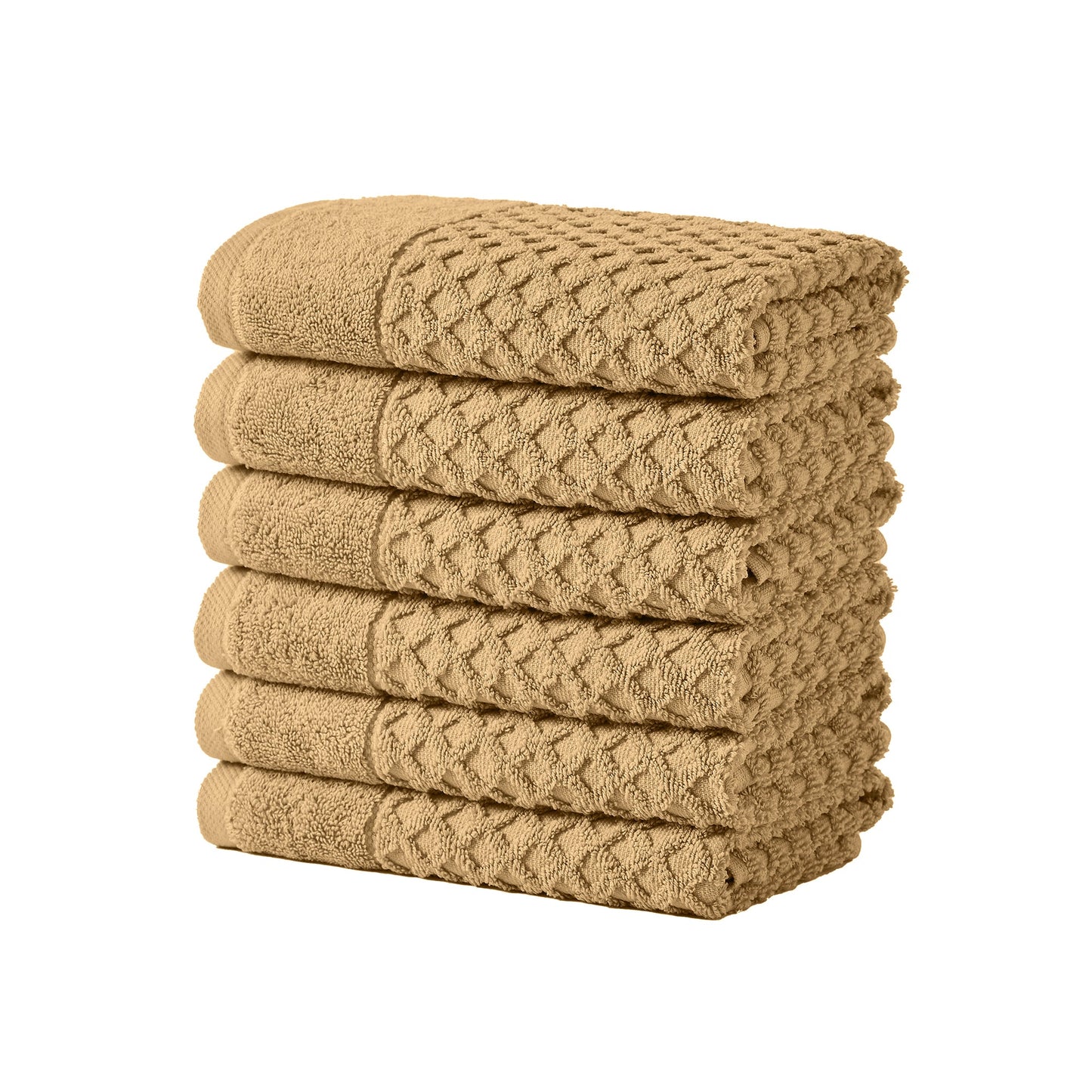 Cotton Diamond Waffle Weave Bath Towel Set Grayson Collection Low Twist Two Ply Towels For Everyday Luxury