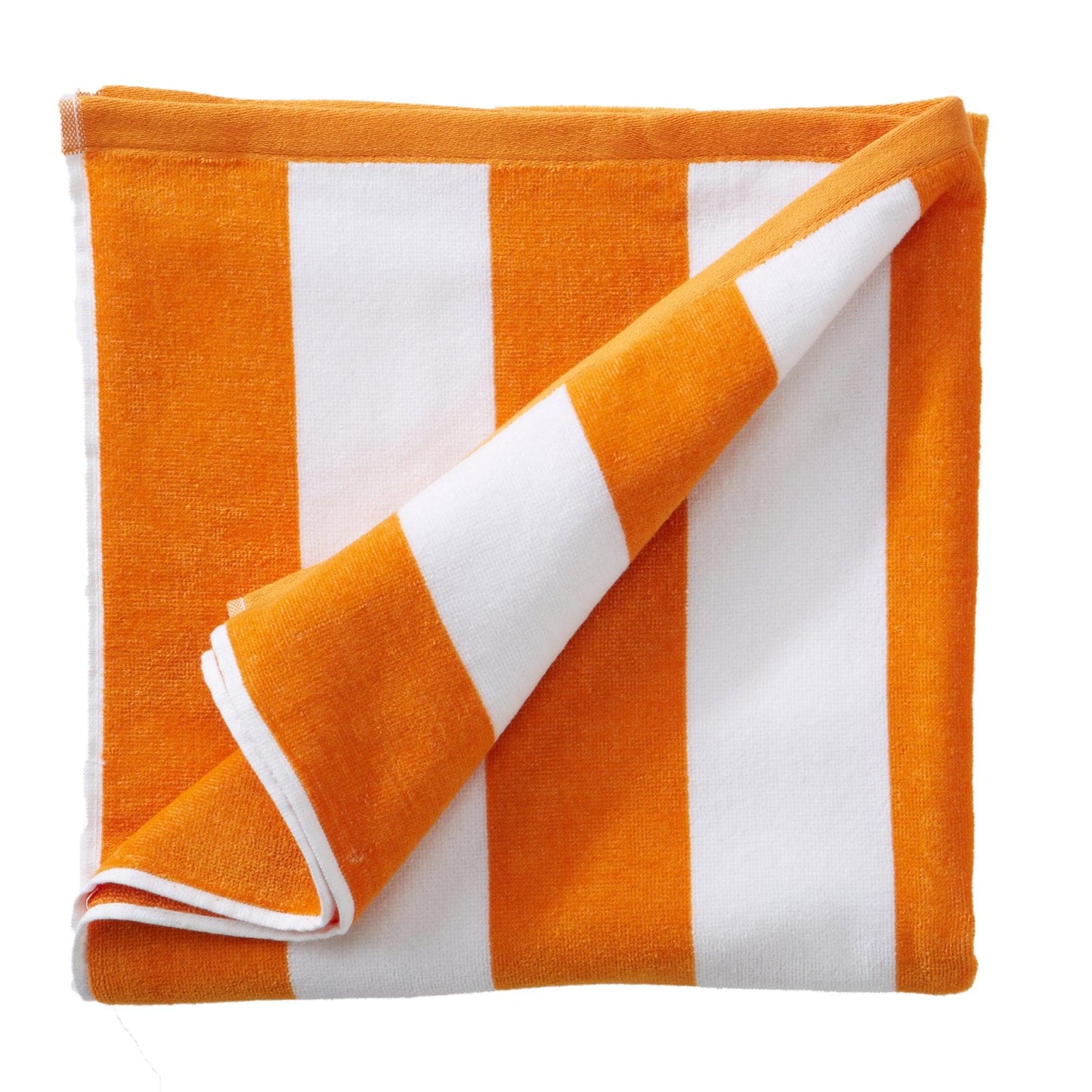 Oversized Cotton Velour Cabana Stripe Beach Towel Novia Collection Ultra Soft for Beach Poolside Camping