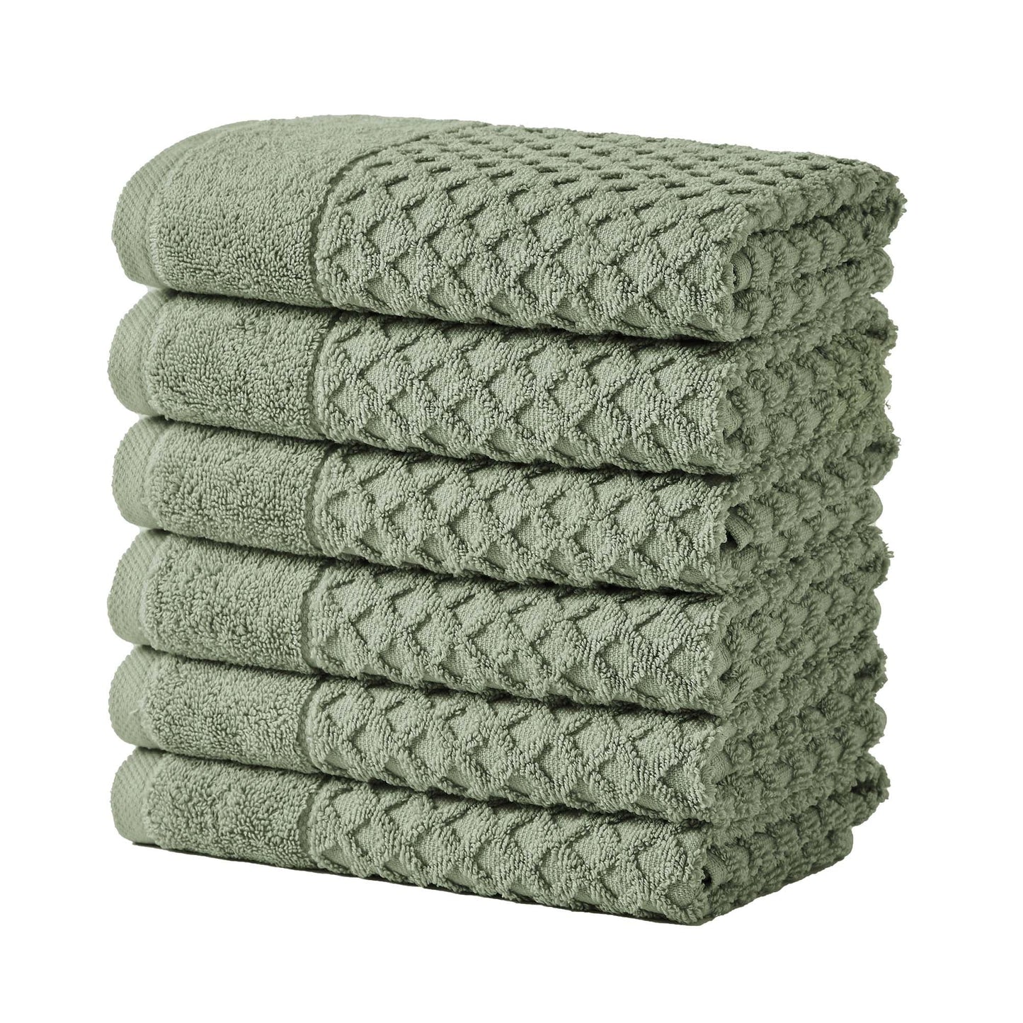 Cotton Diamond Waffle Weave Bath Towel Set Grayson Collection Low Twist Two Ply Towels For Everyday Luxury