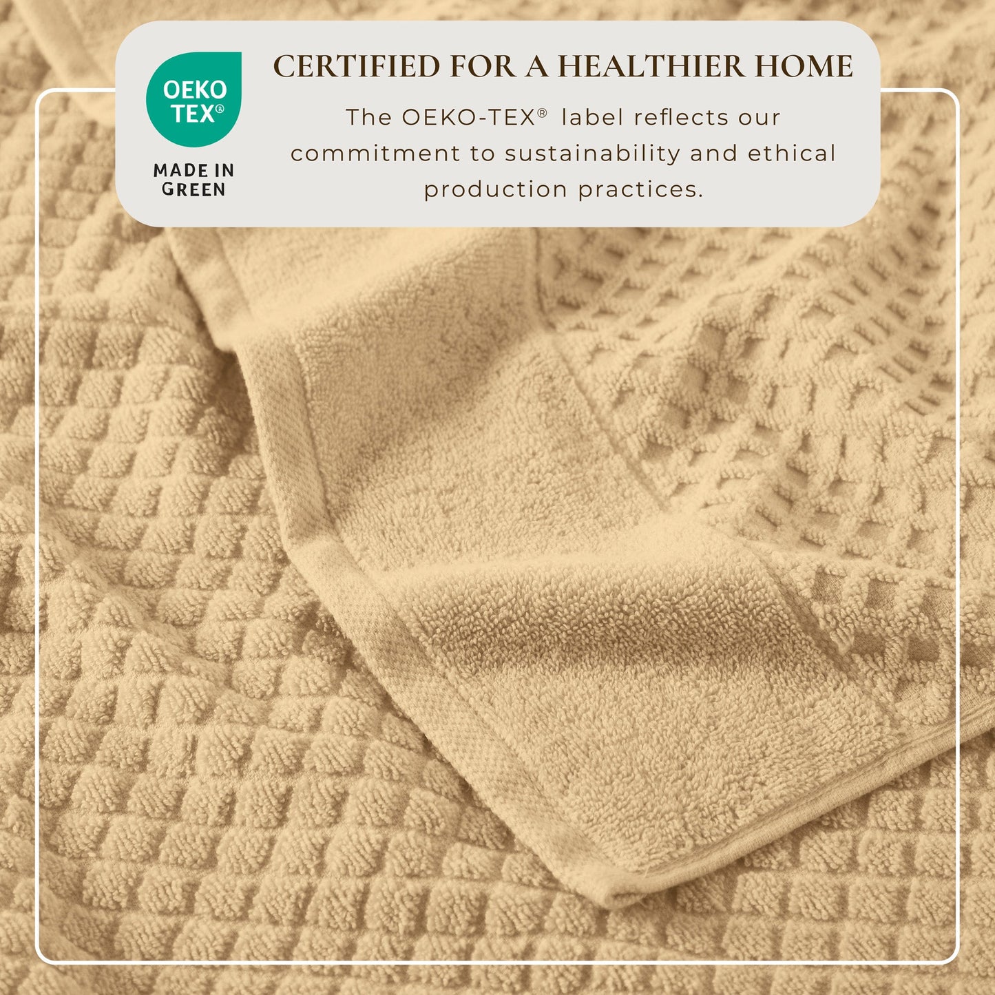 Cotton Diamond Waffle Weave Bath Towel Set Grayson Collection Low Twist Two Ply Towels For Everyday Luxury