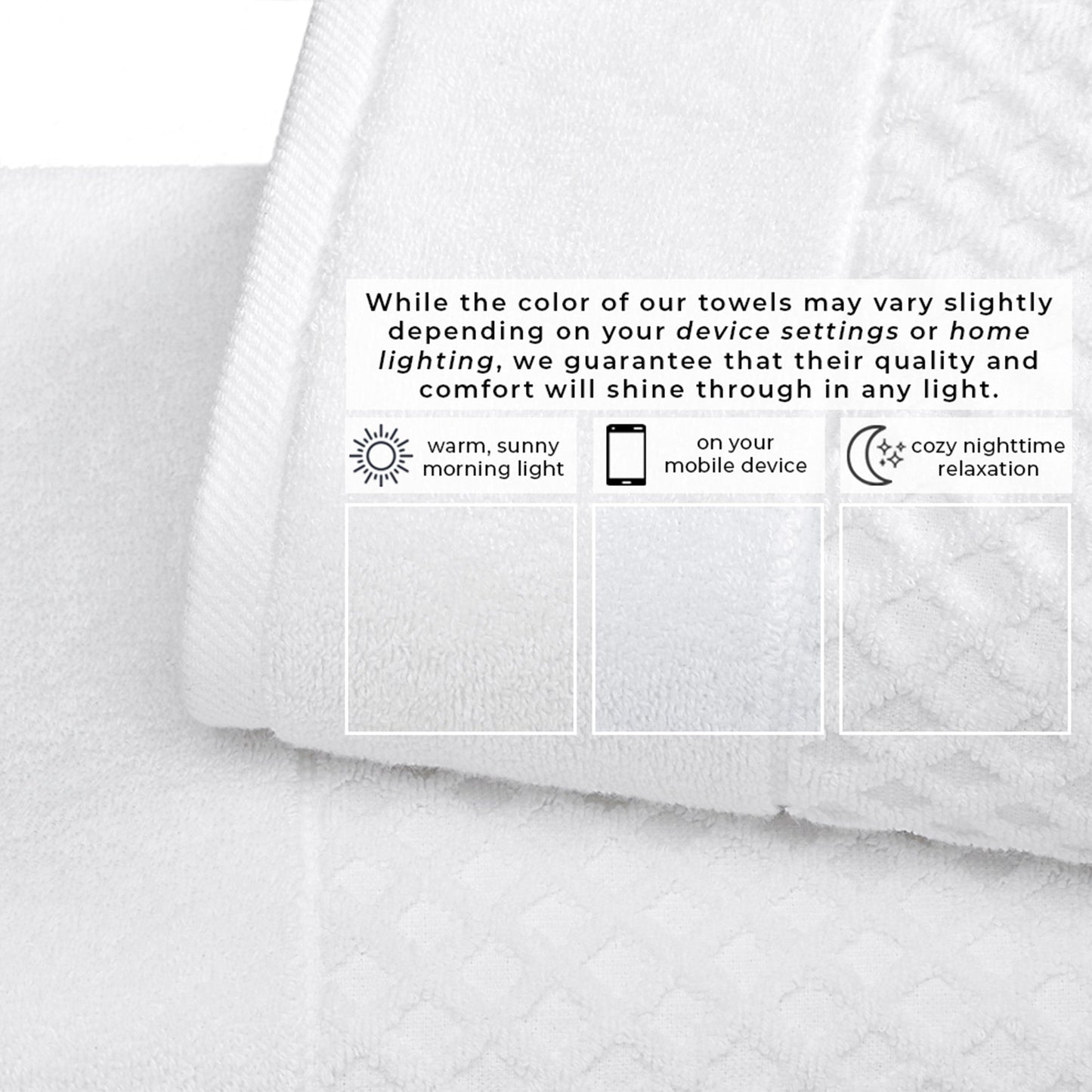 Cotton Diamond Waffle Weave Bath Towel Set Grayson Collection Low Twist Two Ply Towels For Everyday Luxury