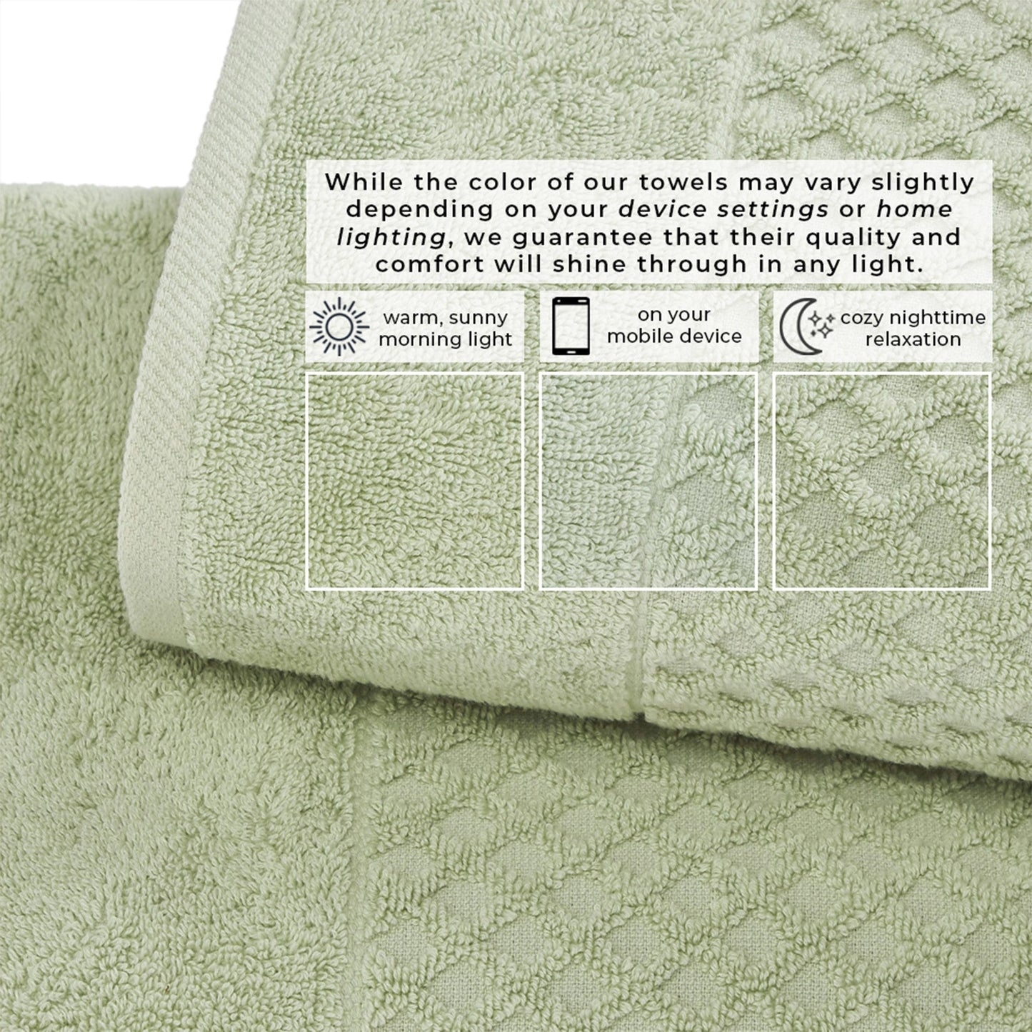 Cotton Diamond Waffle Weave Bath Towel Set Grayson Collection Low Twist Two Ply Towels For Everyday Luxury