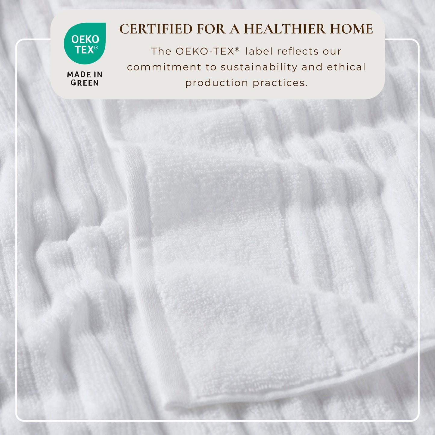 Karina Collection Luxury Cotton Bath Towels With Combed Cotton And Modern Ribbed Texture