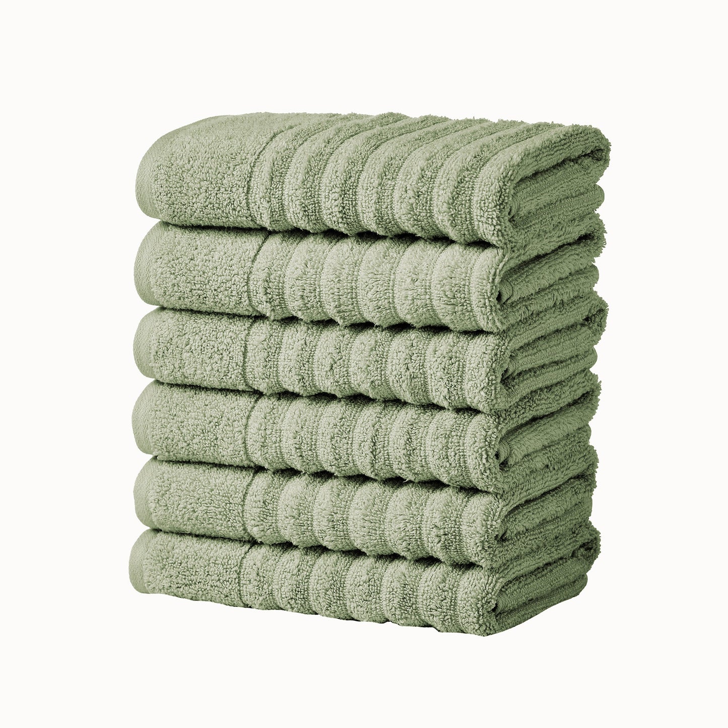 Karina Collection Luxury Cotton Bath Towels With Combed Cotton And Modern Ribbed Texture